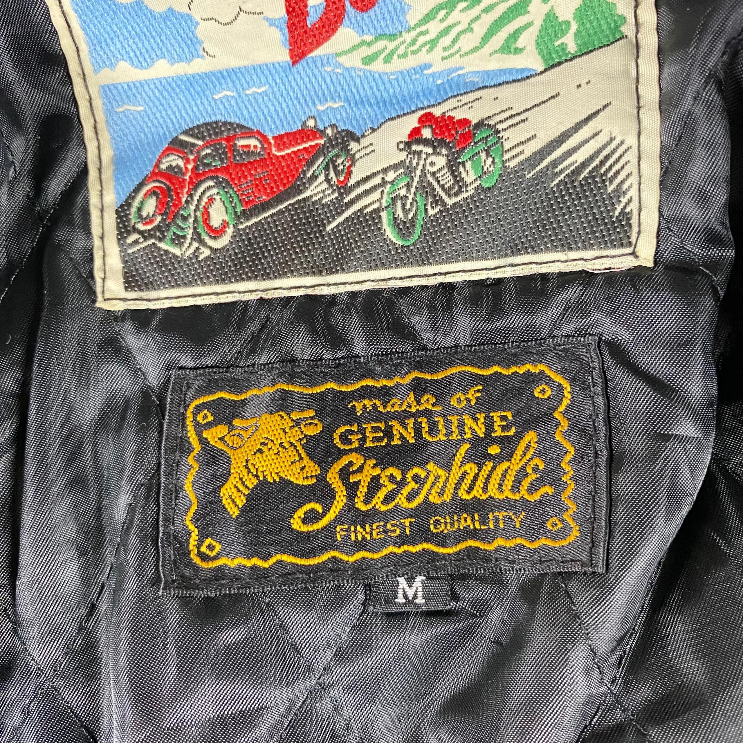Japanese Brand Vintage 90s Booby Motorcycles Racing Leather Jacket Size US M / EU 48-50 / 2 - 10 Thumbnail