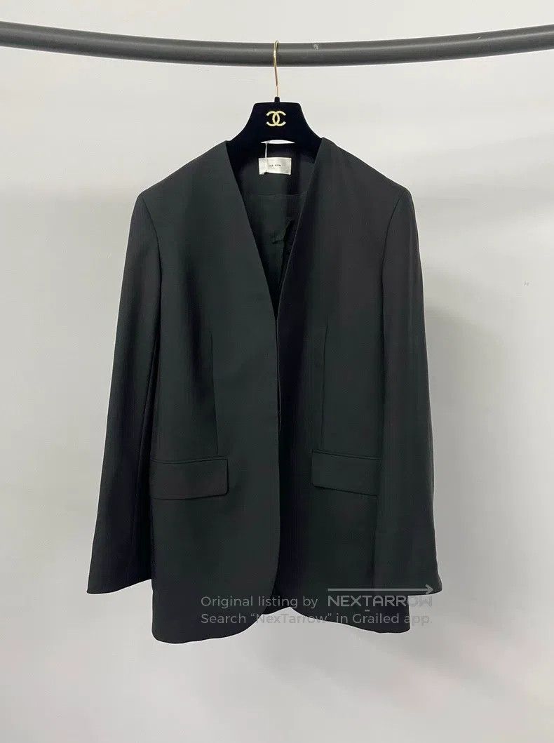 The Row The Row size 0 Black V-neck blazer Size S / US 4 / IT 40 - 1 Thumbnail