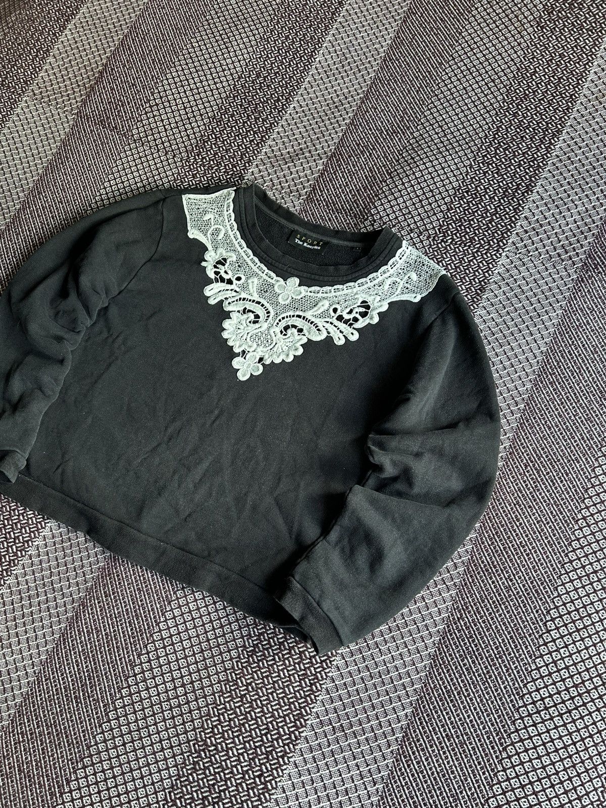 The Kooples Sport The Kooples Black Sweatshirt Luxury Item Size 2 / M Size M / US 6-8 / IT 42-44 - 2 Thumbnail