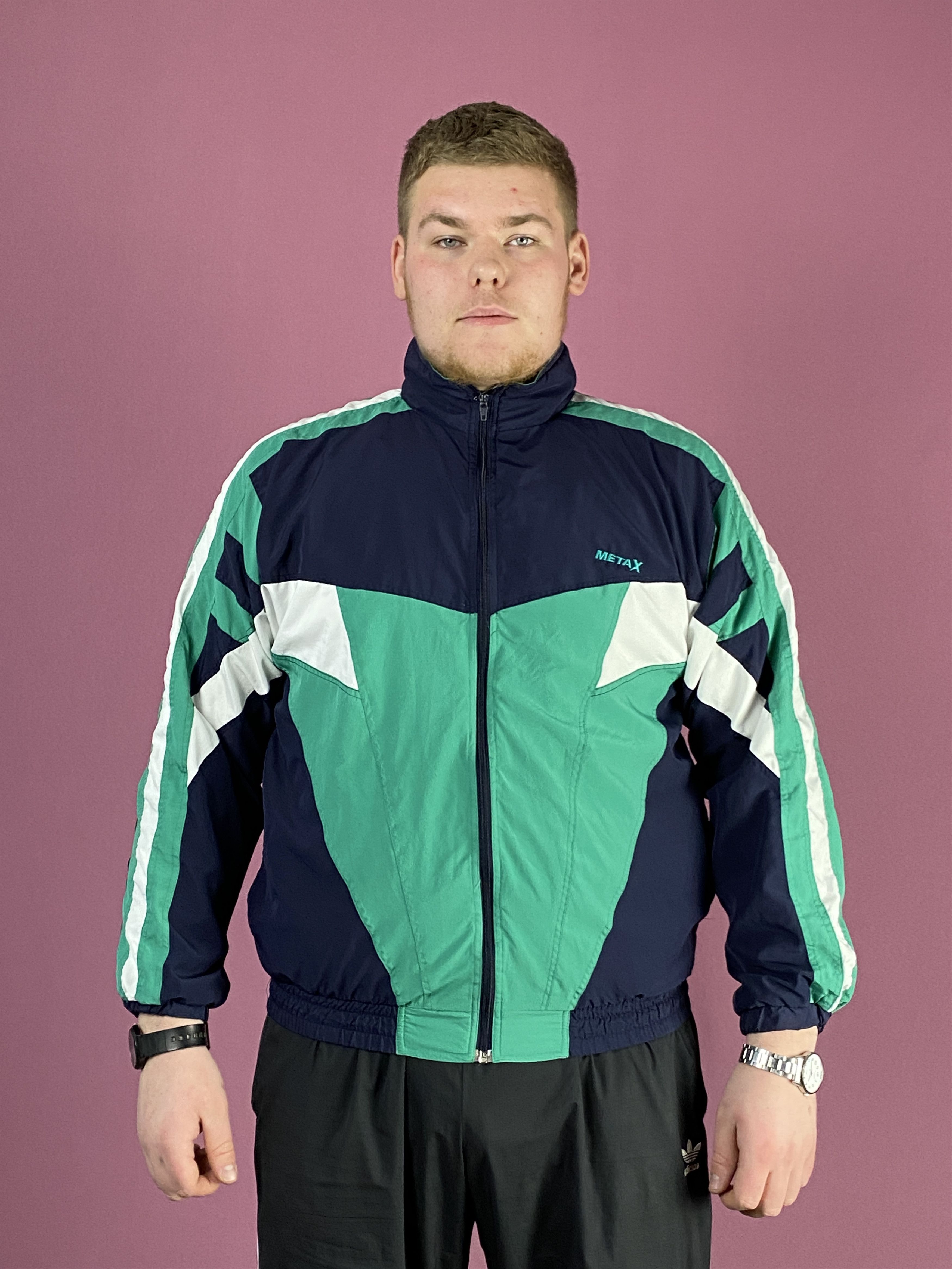 Vintage 90s MetaX Vintage Men's Windbrteaker Jacket - Szie XL Size US XL / EU 56 / 4 - 1 Thumbnail