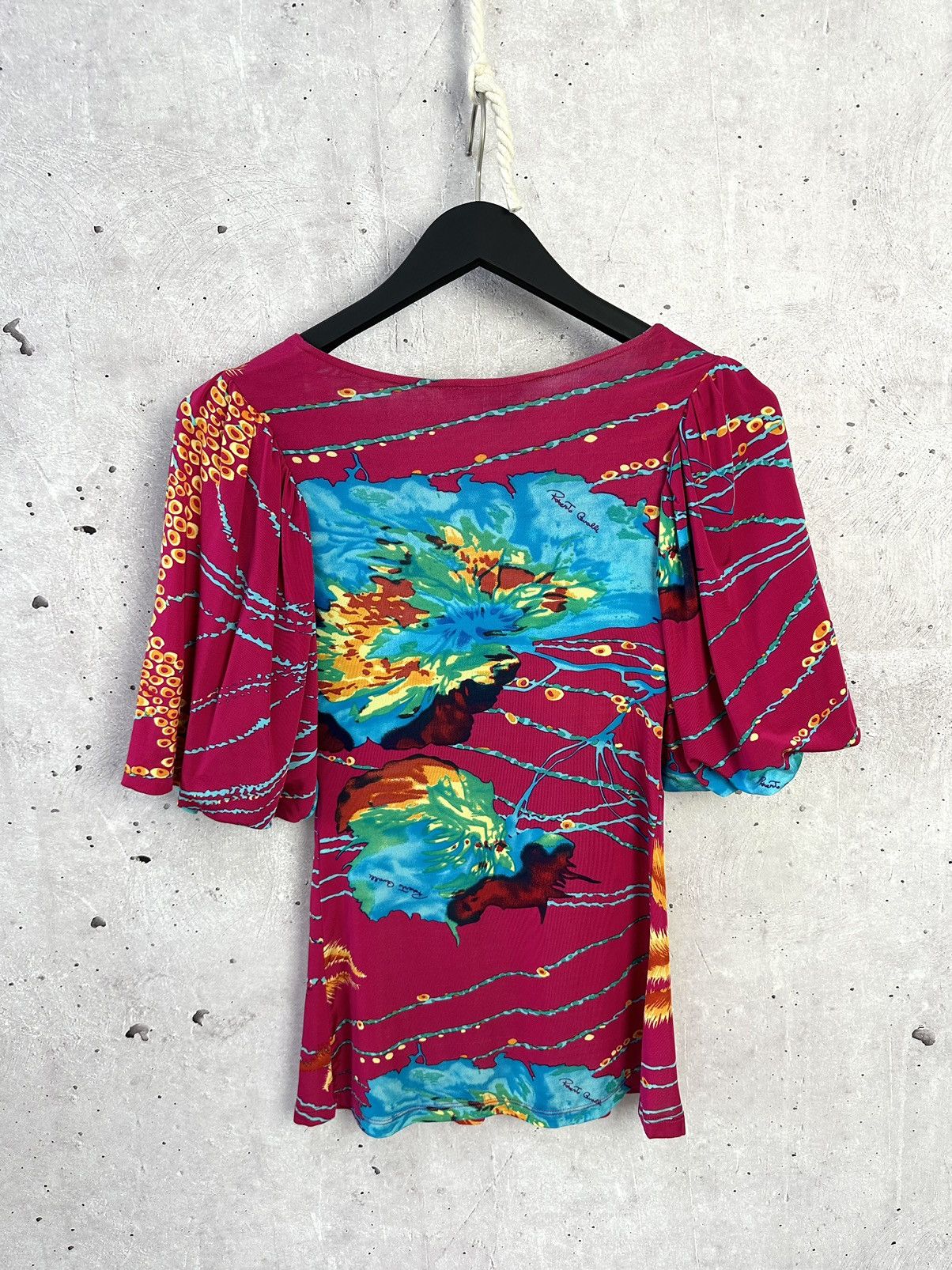 Roberto Cavalli Vintage Roberto Cavalli Printed Viscose Blouse Size S / US 4 / IT 40 - 7 Thumbnail