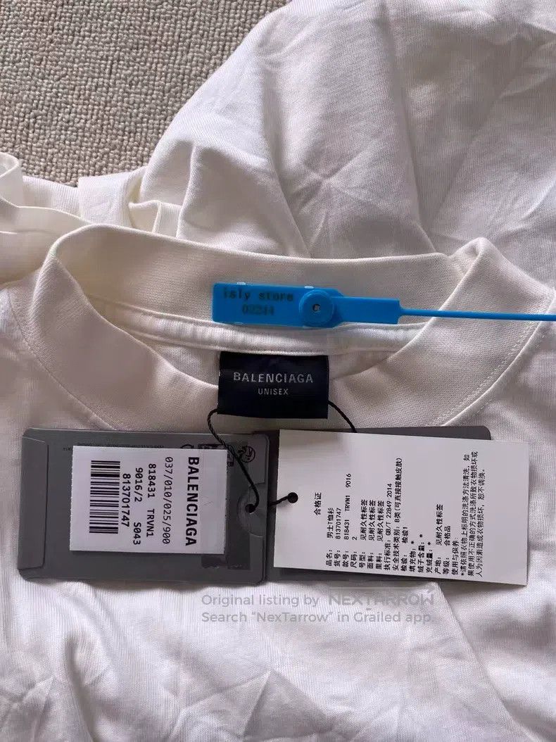 Balenciaga Balenciaga Letter Pattern Printed Round Neck Casual Short Size US M / EU 48-50 / 2 - 5 Thumbnail