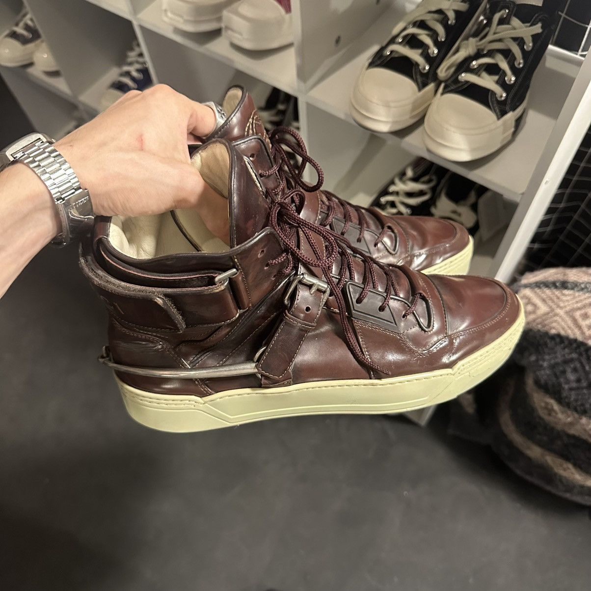 Gucci 90s VINTAGE HIGH-TOP SNEAKERS Size US 10 / EU 43 - 2 Thumbnail