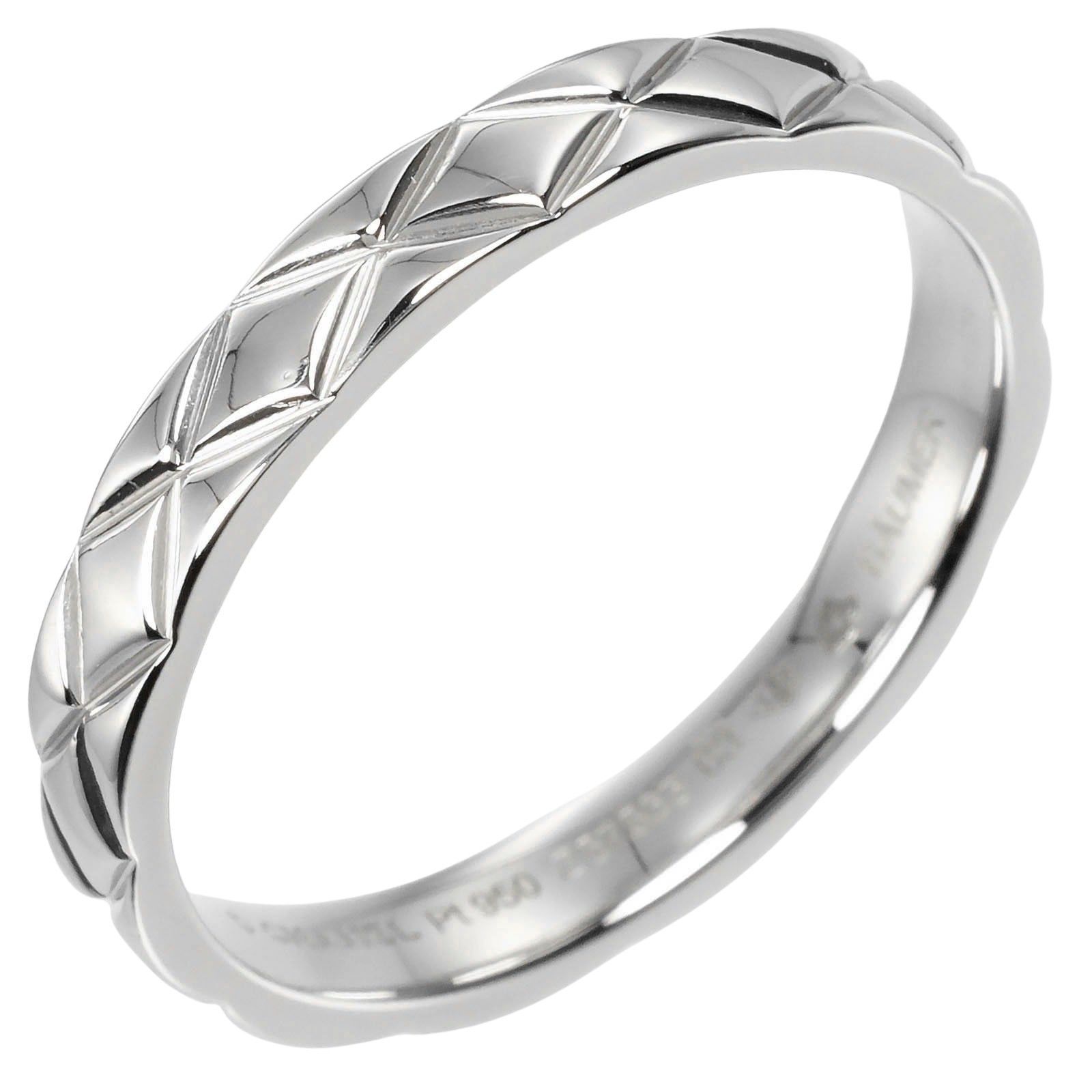 Chanel Chanel Matelasse Ring Platinum Size ONE SIZE - 1 Thumbnail