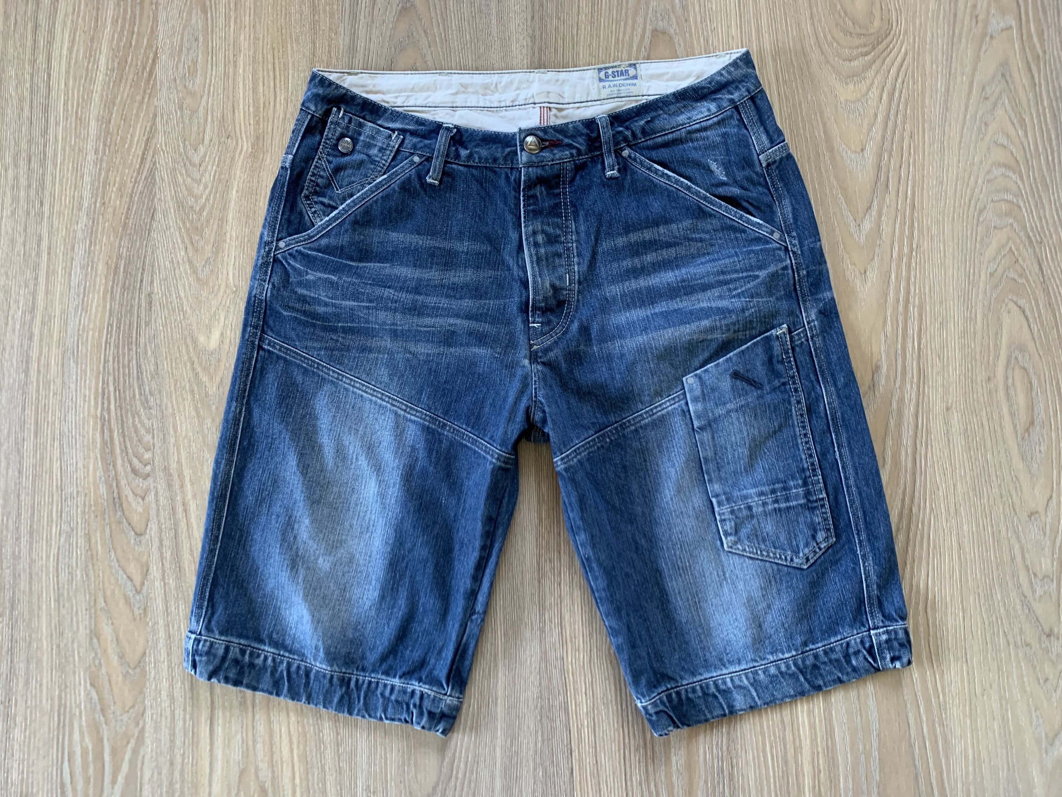 G-Star × Vintage G Star Raw NE 5620 Loose Denim Shorts Size US 34 / EU 50 - 12 Thumbnail