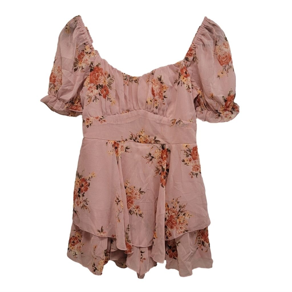 Other NWT Inspired Heart Pink Floral Dress Size S / US 4 / IT 40 - 1 Thumbnail