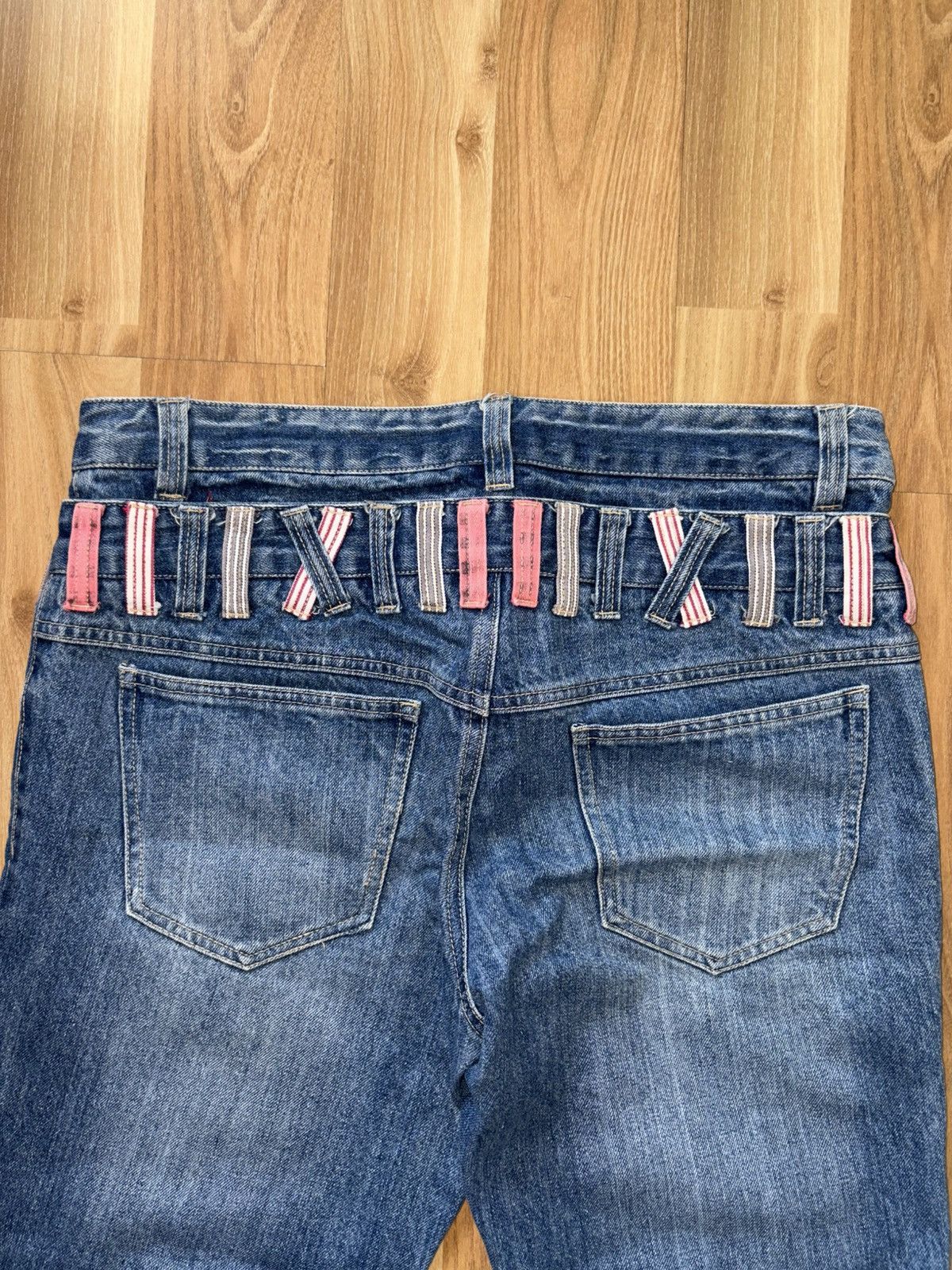 Japanese Brand Japanese brnd paleco 2 x double waisted denim jeans Size US 35 - 8 Thumbnail