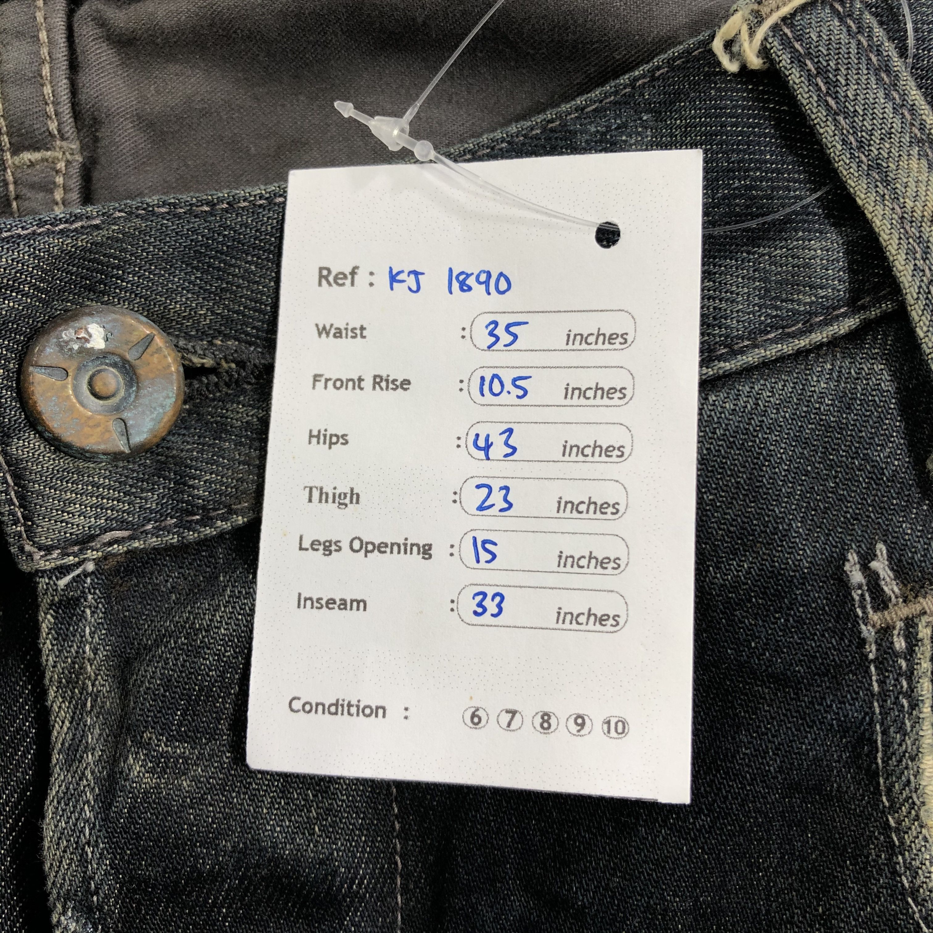 G-Star G Star Raw Jeans Rusty Wash Denim KJ1890 Size US 34 / EU 50 - 14 Thumbnail