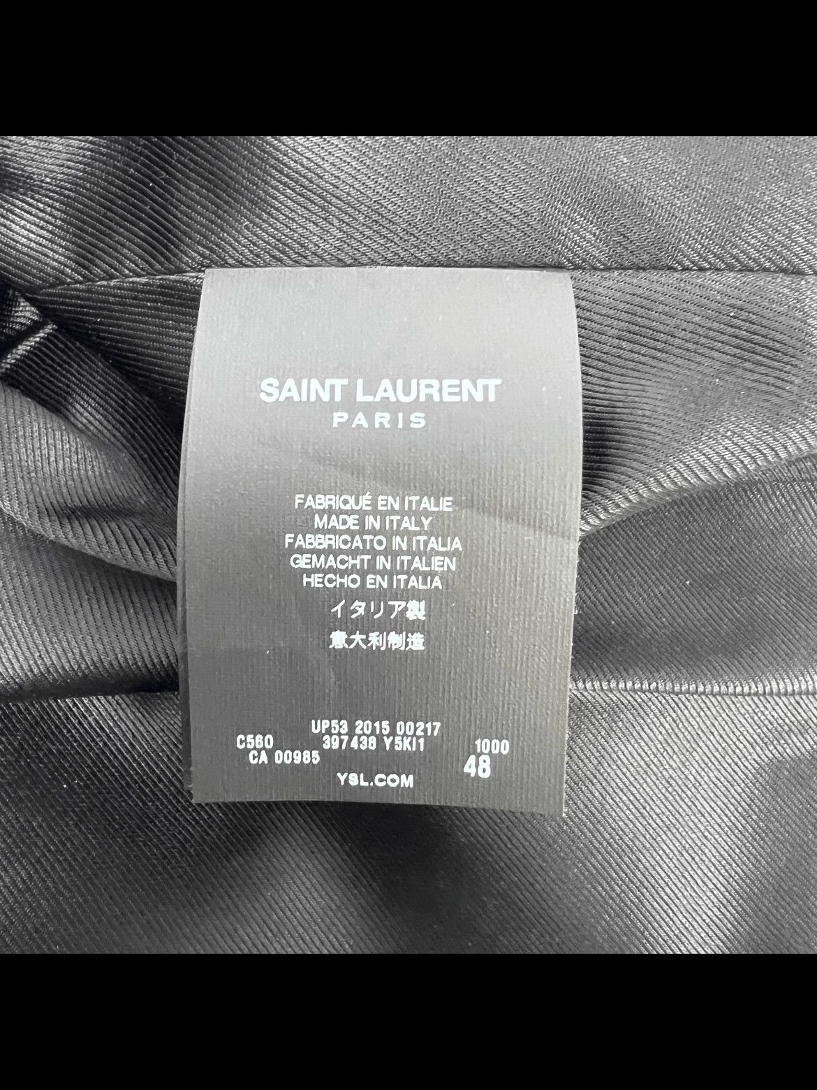 Saint Laurent Paris Sz 48 Saint Laurent Paris 15AW Multi Zipper Leather Jacket Size US M / EU 48-50 / 2 - 5 Thumbnail