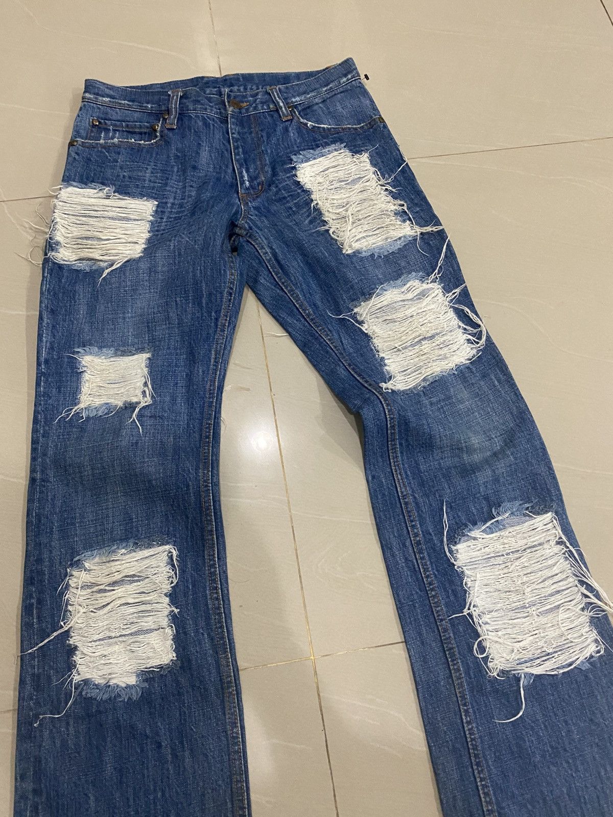 Japanese Brand Vintage Whole9 Distressed Jens Size US 30 / EU 46 - 2 Thumbnail