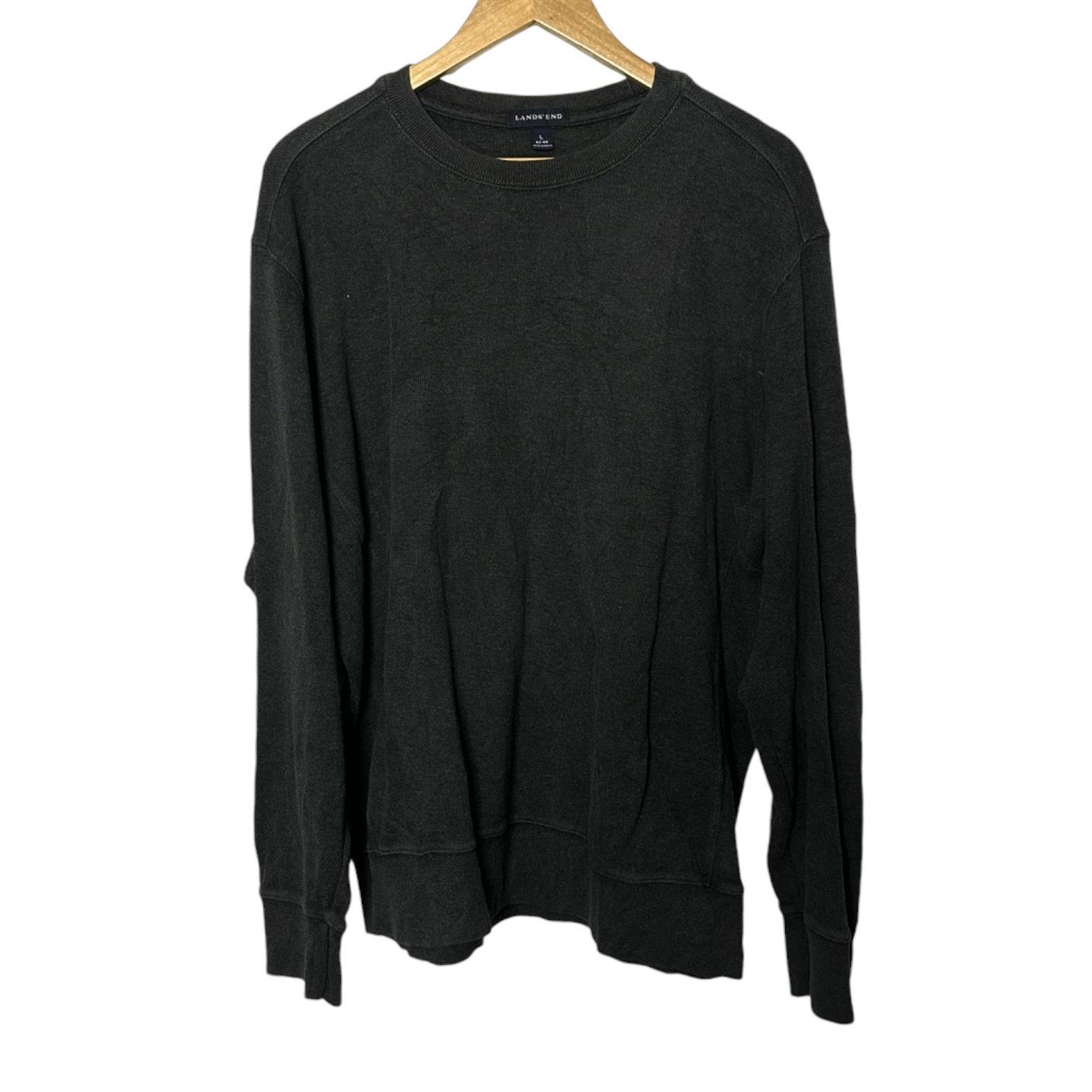Lands' End Lands End Charcoal Gray Crewneck Sweater Men's L 42-44 Size US L / EU 52-54 / 3 - 1 Thumbnail