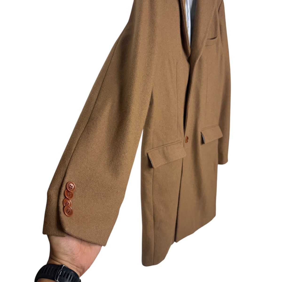 Ships Jet Blue 🔥LAST PRICE🔥 Ships Jet Blue Japan Fabric Bishu Long Coat Size US L / EU 52-54 / 3 - 9 Thumbnail