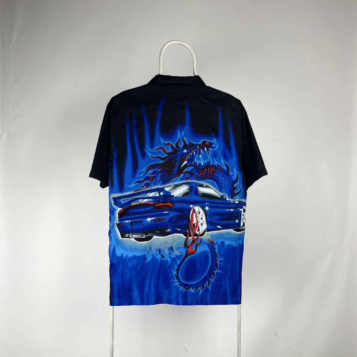 Japanese Brand Crazy shirts racing car dragon burning size Large Size US L / EU 52-54 / 3 - 2 Thumbnail