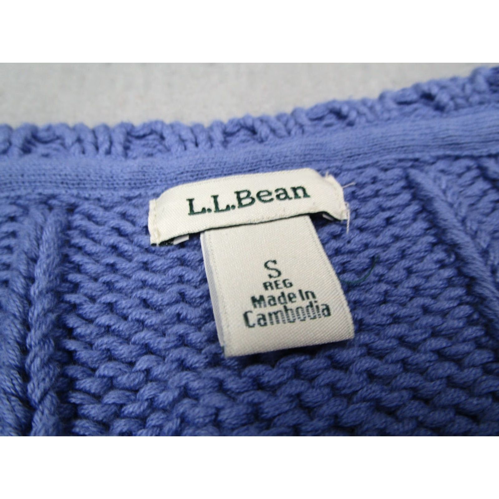 Vintage LL Bean Sweater Women Small Purple Knit Pullover Crew Neck Chunky Grandma Womens Size S / US 4 / IT 40 - 2 Thumbnail