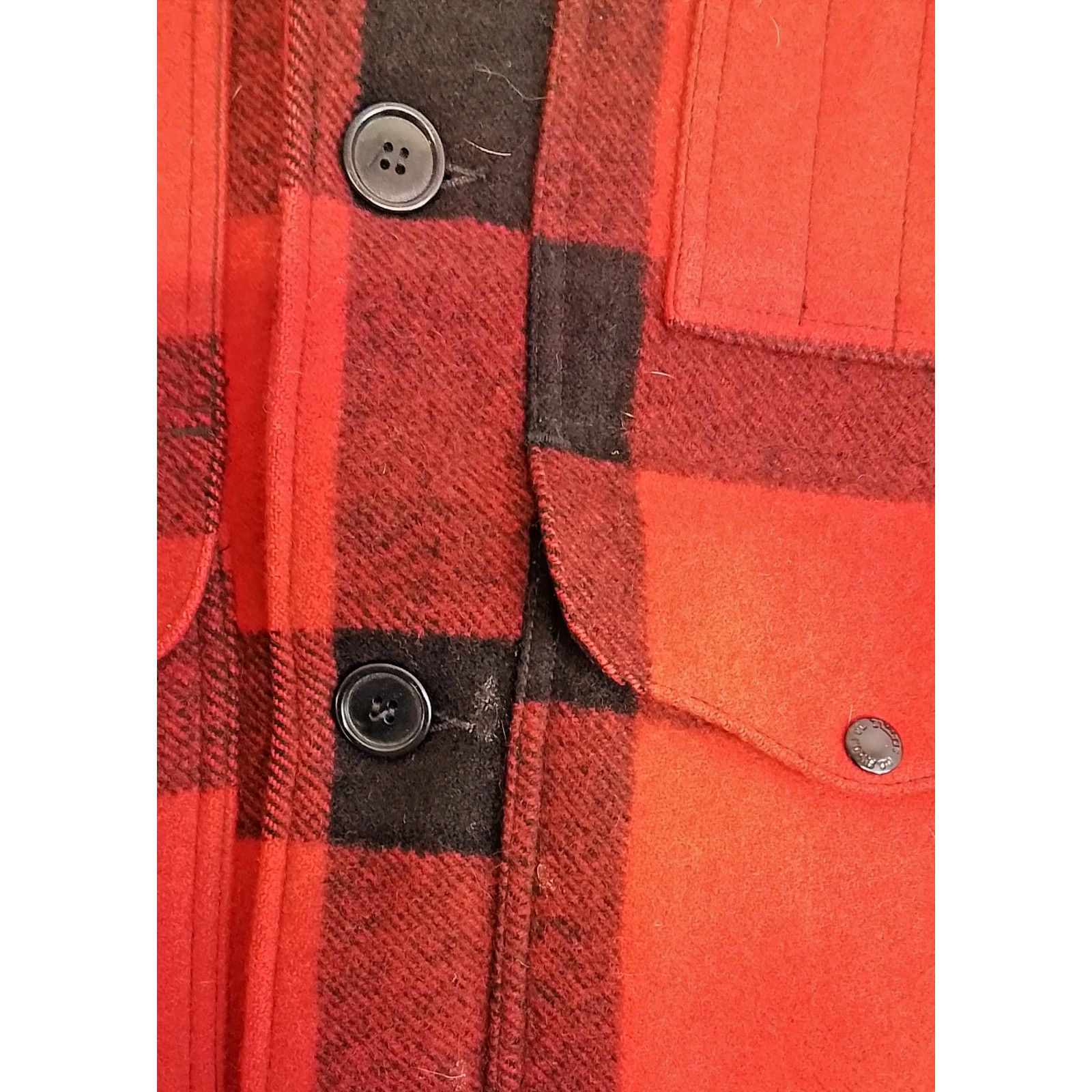 Filson C.C. Filson Mackinaw Jacket Men's XL (44) Red Buffalo Plaid Size US XL / EU 56 / 4 - 7 Thumbnail