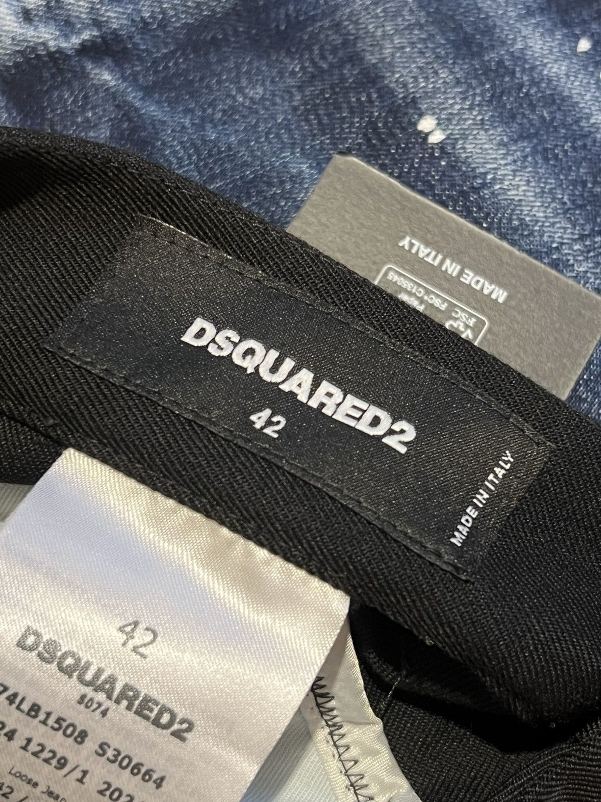 Dsquared2 DSQUARED2 Mid-Rise Straight-Leg Jeans Size US 30 / EU 46 - 6 Thumbnail