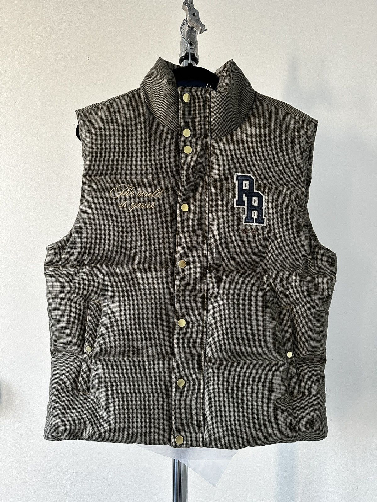 image of Puma X Rhuigi Men's Puffer Vest in Navy (Size Medium)