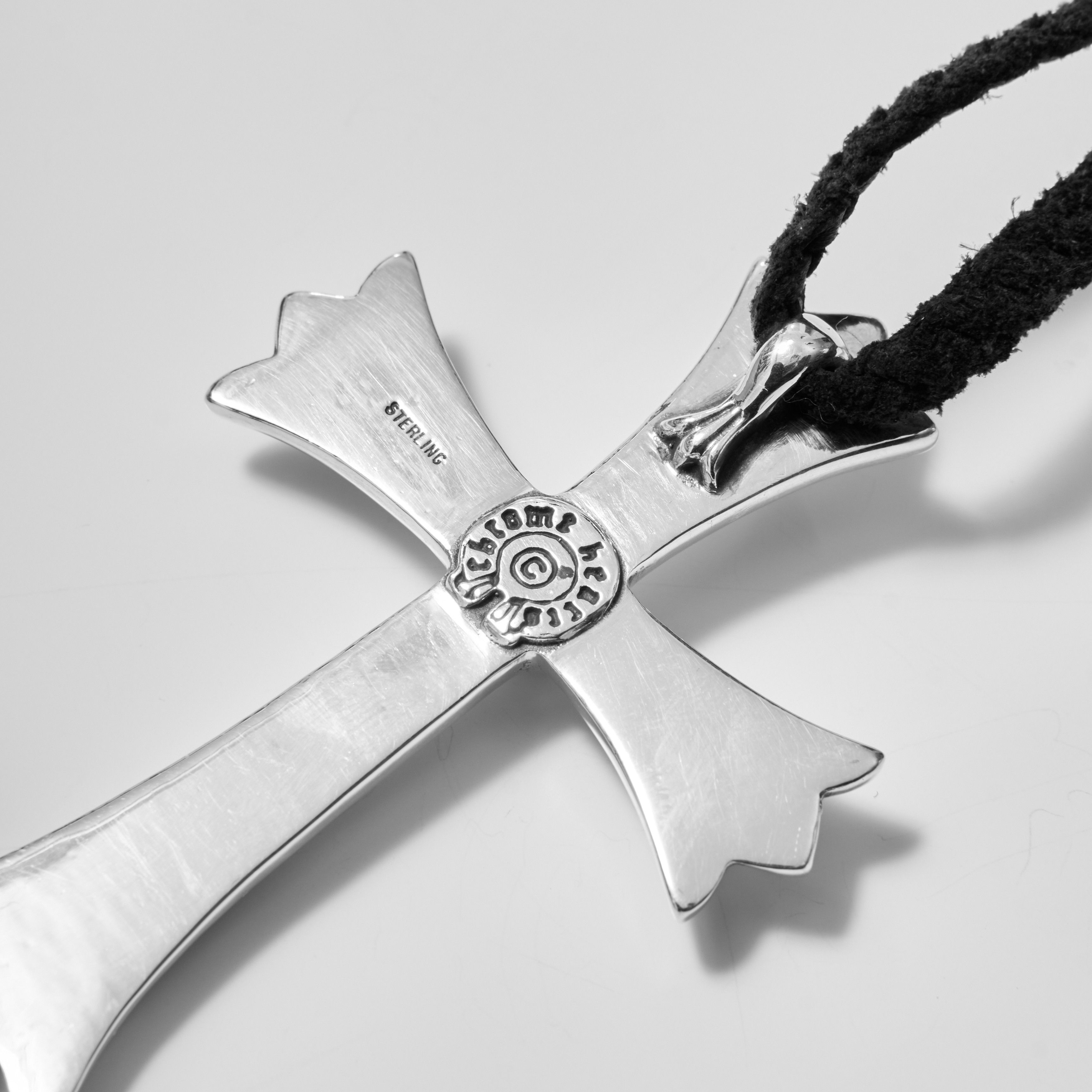 Chrome Hearts CHROME HEARTS Cross LRG Large Pendant Top Leather Blade Boro Size ONE SIZE - 6 Thumbnail