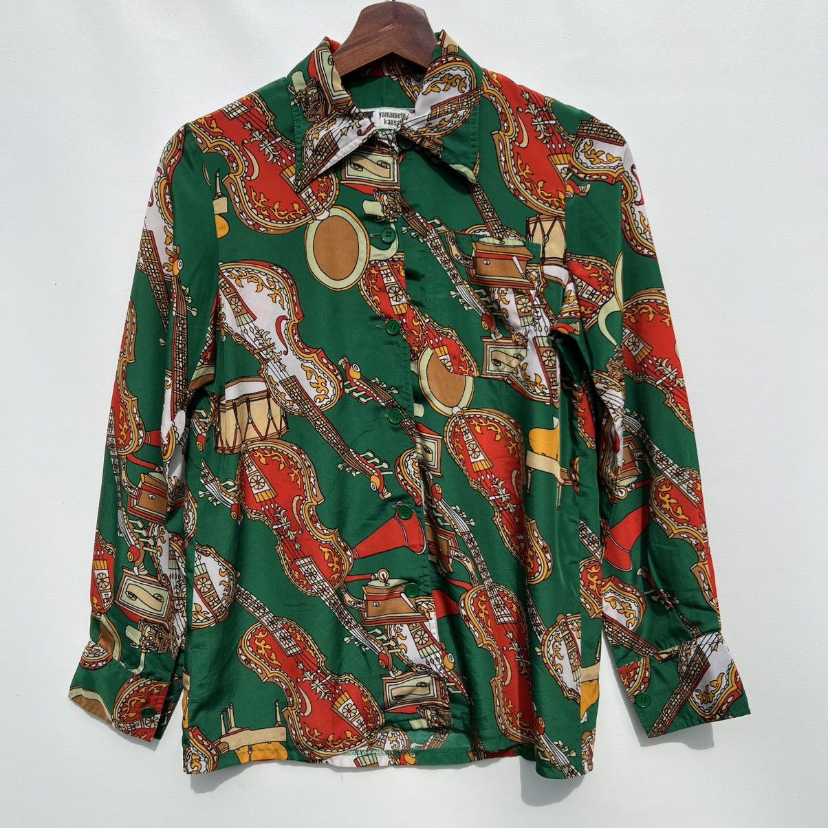 Kansai Yamamoto Kansai Yamamoto Silk All Over Print Silk Blouse XS S Size S / US 4 / IT 40 - 1 Thumbnail