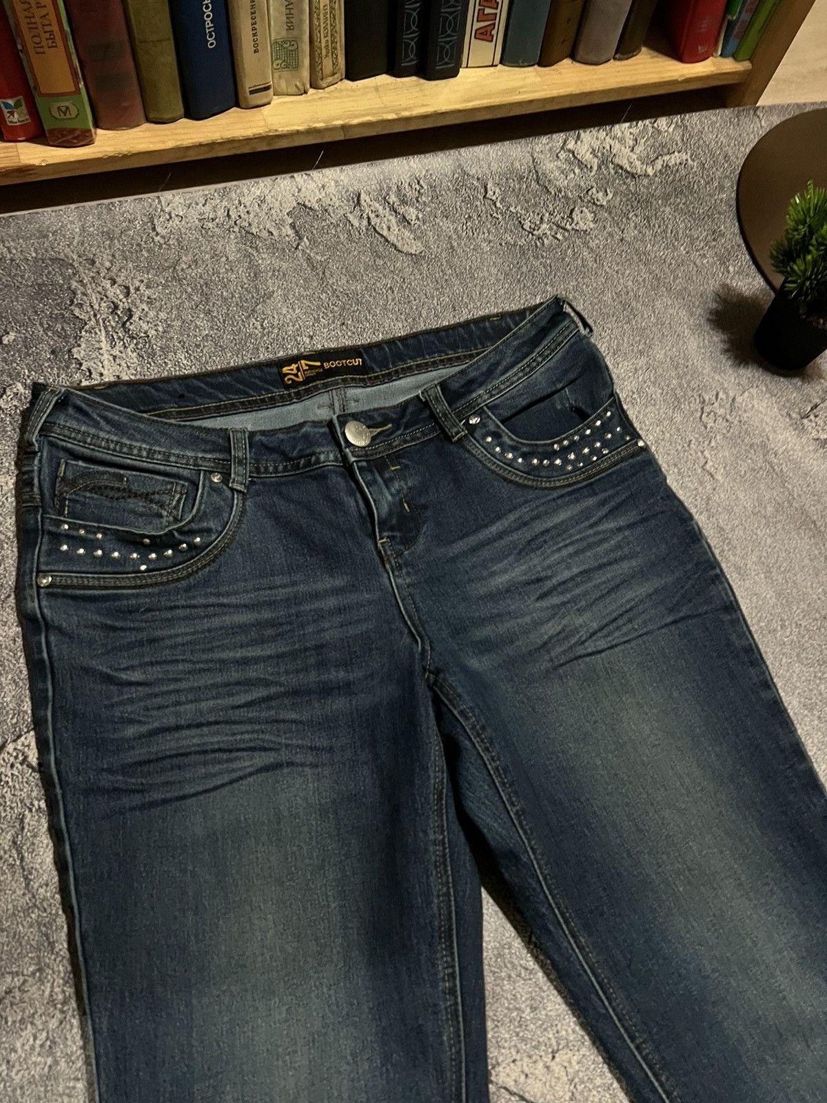 Japanese Brand RARE Number Nine Style / Glamour Flared Y2K With Glitter Size US 32 / EU 48 - 4 Thumbnail