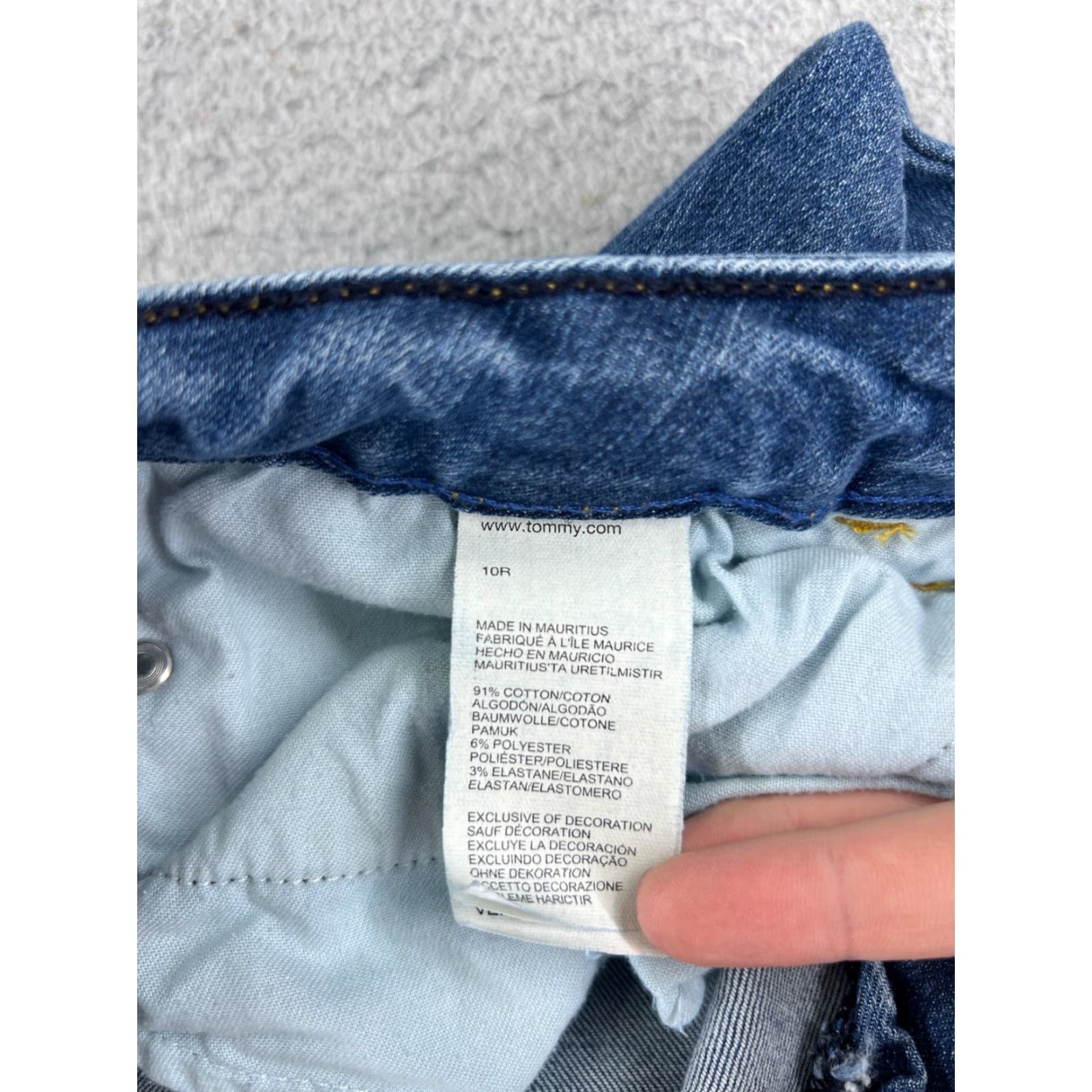 Tommy Hilfiger Tommy Hilfiger Women's Flared Jeans 10 Blue Denim Mid Rise Cotton Blend 30x30 Trendy Size 32" / US 10 / IT 46 - 7 Thumbnail