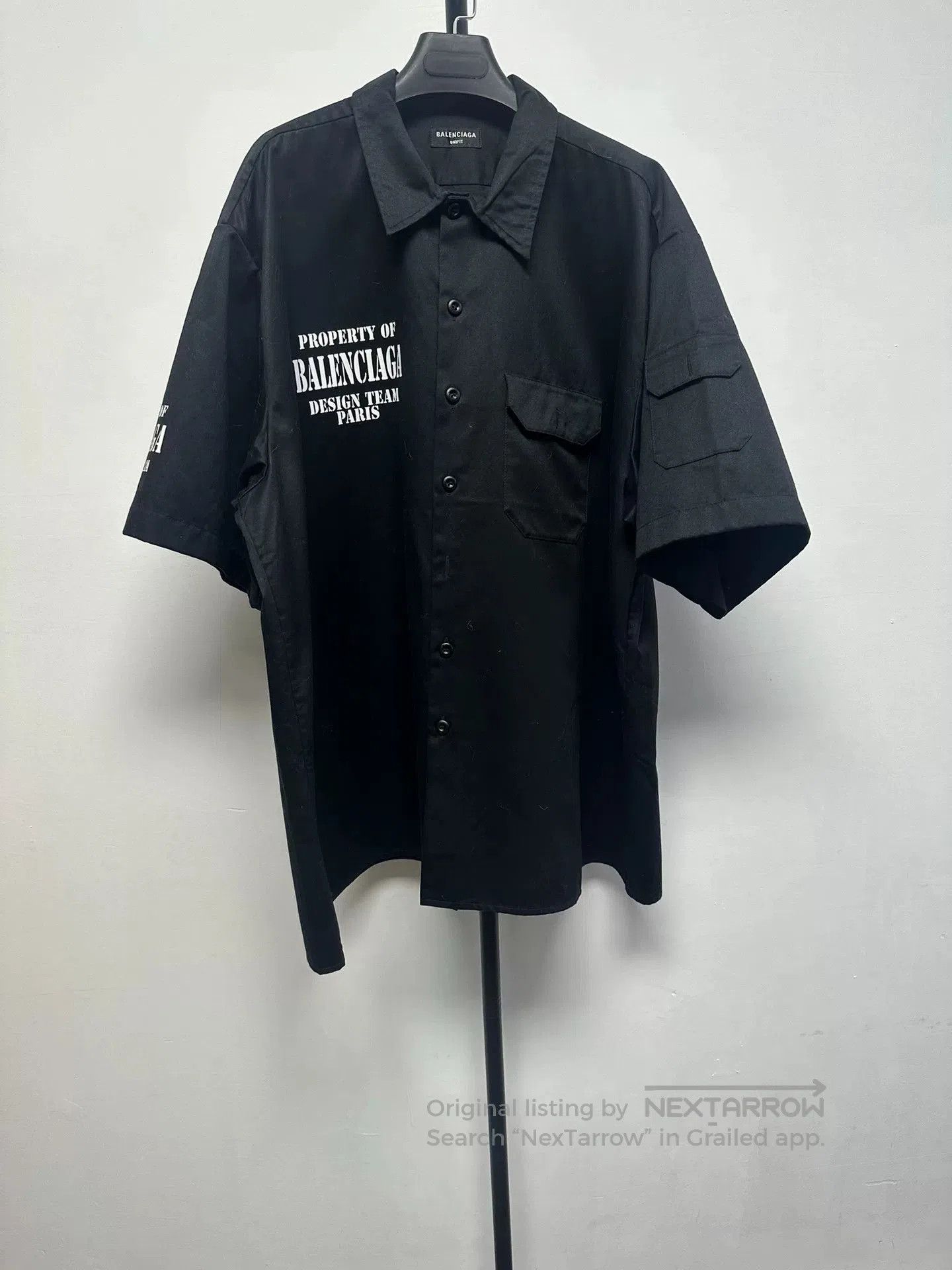 Balenciaga Balenciaga Letter Print Chest Pocket Shirt. Size US L / EU 52-54 / 3 - 1 Thumbnail