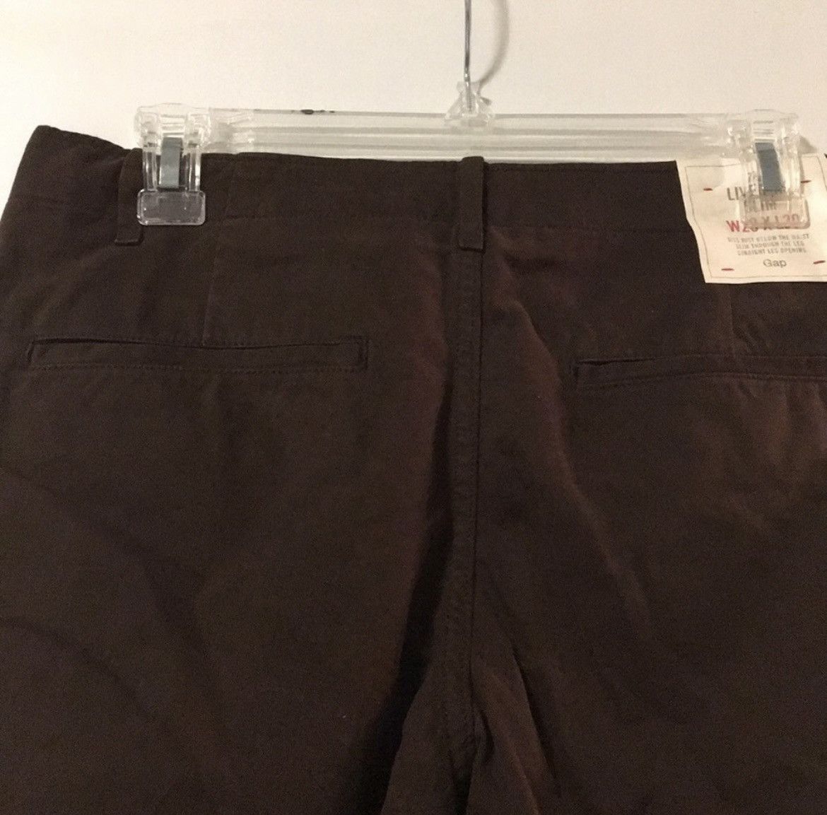 Gap GAP The Lived-In Slim Brown Khakis Size 29" - 2 Thumbnail