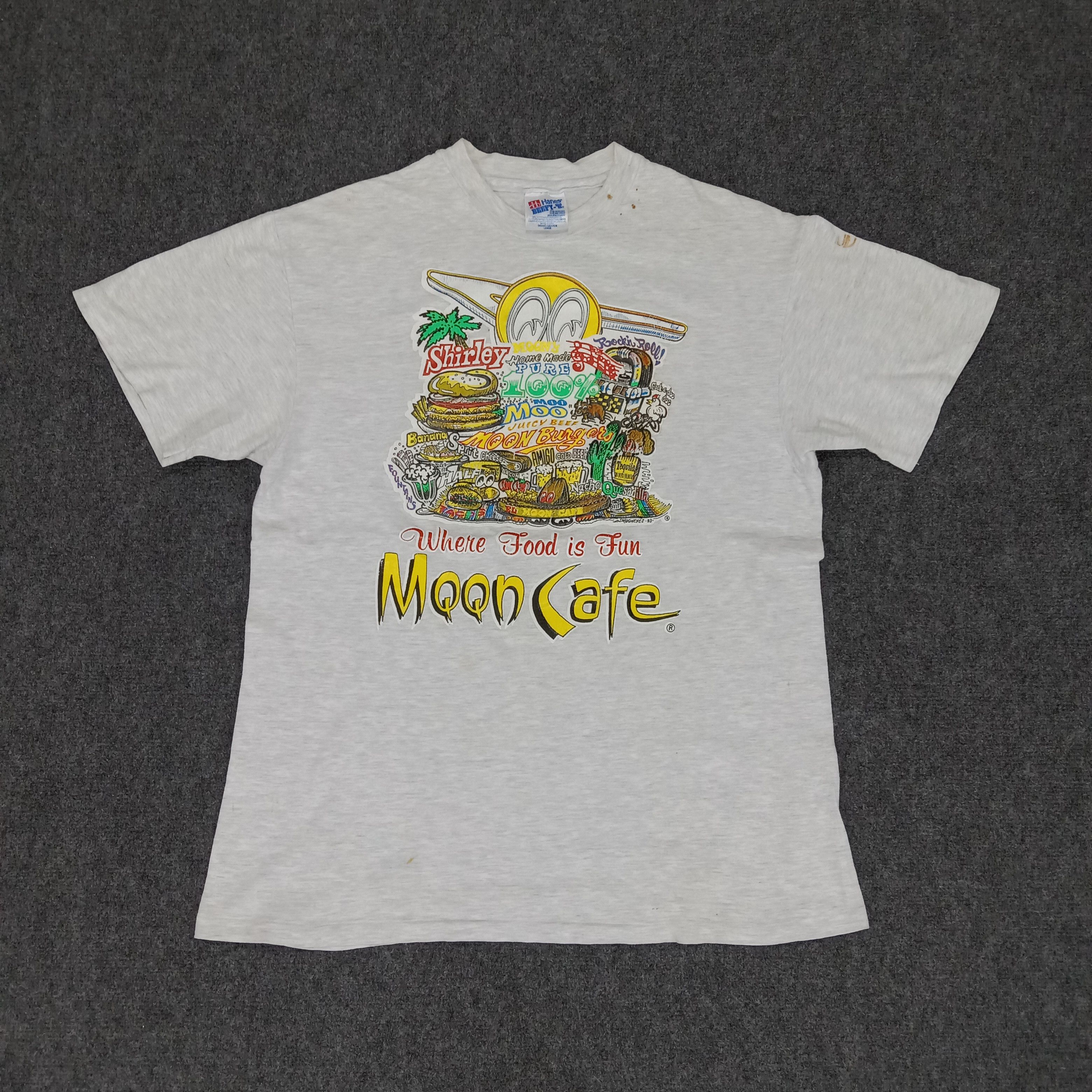 Japanese Brand × Junk Food × Vintage Vintage 90's MQQN CAFE Motorsports Racing T-Shirts Size US M / EU 48-50 / 2 - 1 Thumbnail