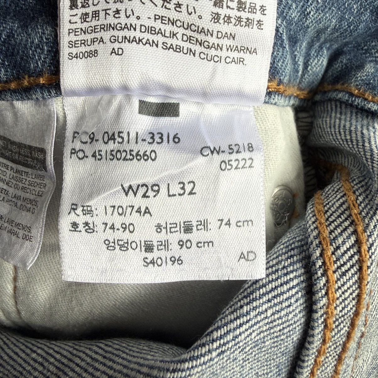 Levi's W30x30.5 Vintage Levi's 511 Faded Ripped Denim Jean Pants Size US 30 / EU 46 - 17 Thumbnail