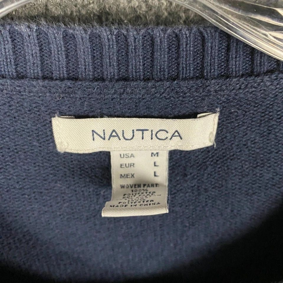 Nautica Nautica Sweater Women's Medium Full Zip 100% Cotton M Size M / US 6-8 / IT 42-44 - 3 Thumbnail
