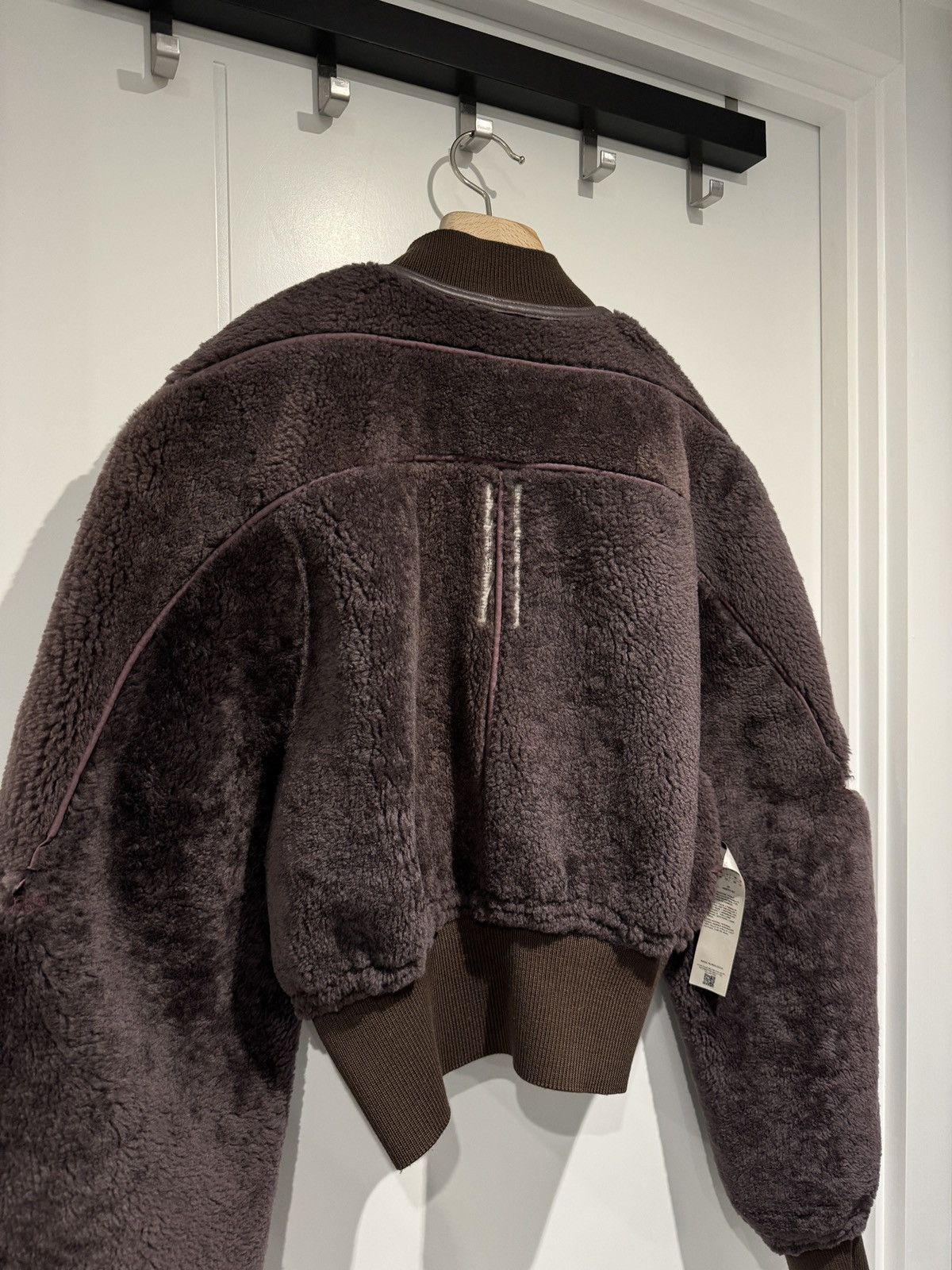 Rick Owens RICK OWENS SHEARLING GIRDERED BOMBER 48 Size US M / EU 48-50 / 2 - 15 Thumbnail