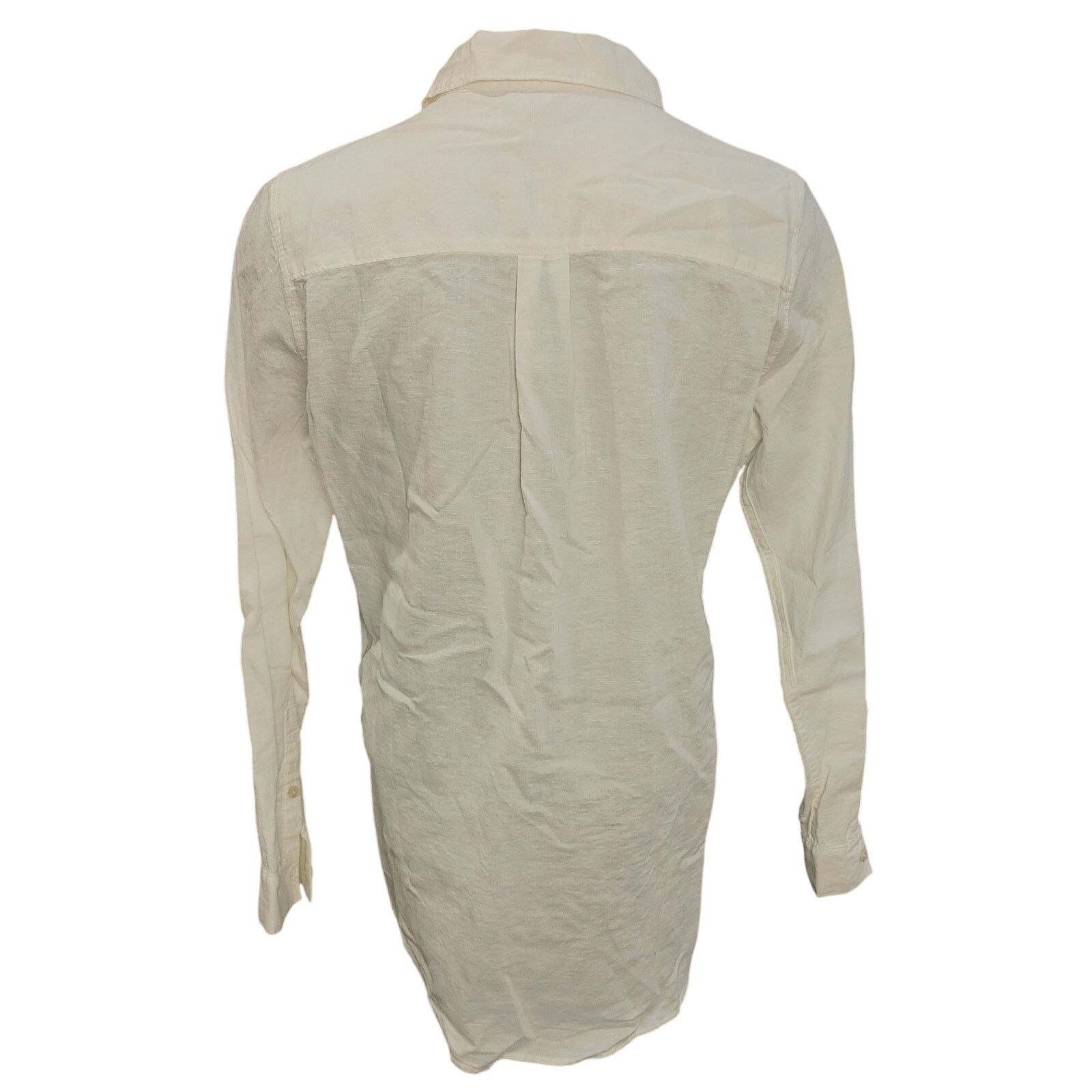 Eddie Bauer Eddie Bauer Women's M White LongSleeve Collar Bttn Dwn Tunic Size M / US 6-8 / IT 42-44 - 2 Thumbnail