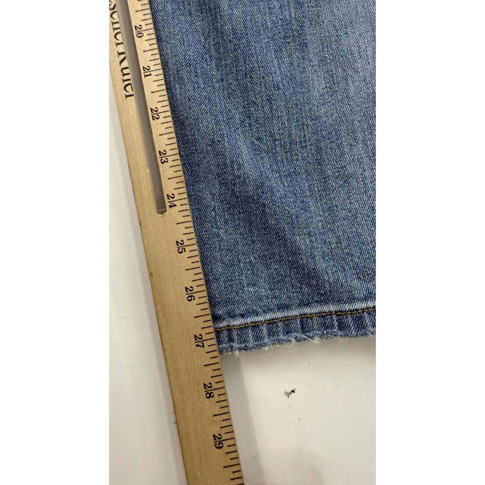 Vintage Willow & Root Jeans Womens 24 Blue Distressed Mom High Rise Denim Stretch Casual Everyday Wear Size 42" / US 20 - 6 Thumbnail