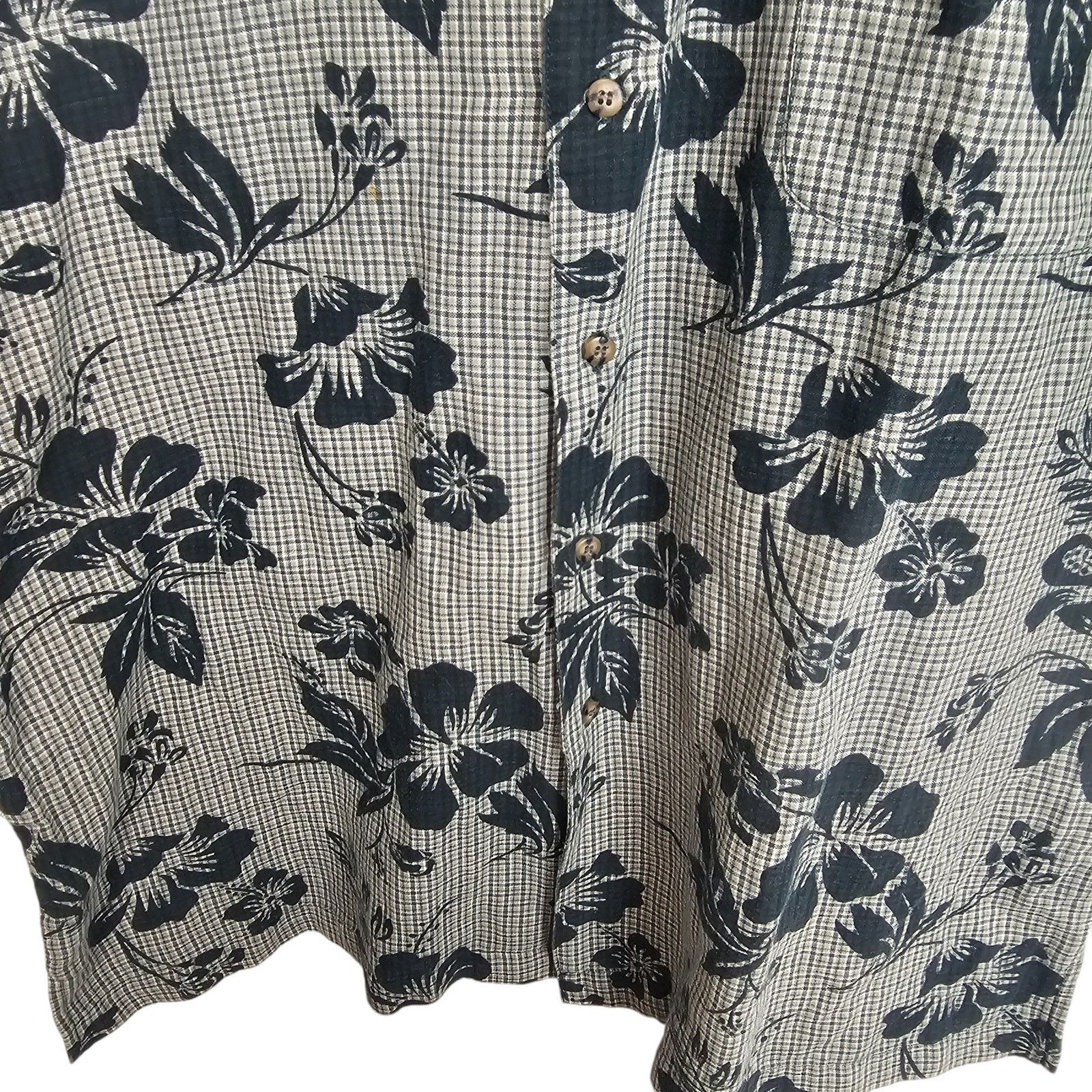 Bugle Boy Bugle Boy Mens Plaid Floral Shirt Button Shirt Sz L Hawaiian Size US L / EU 52-54 / 3 - 3 Thumbnail
