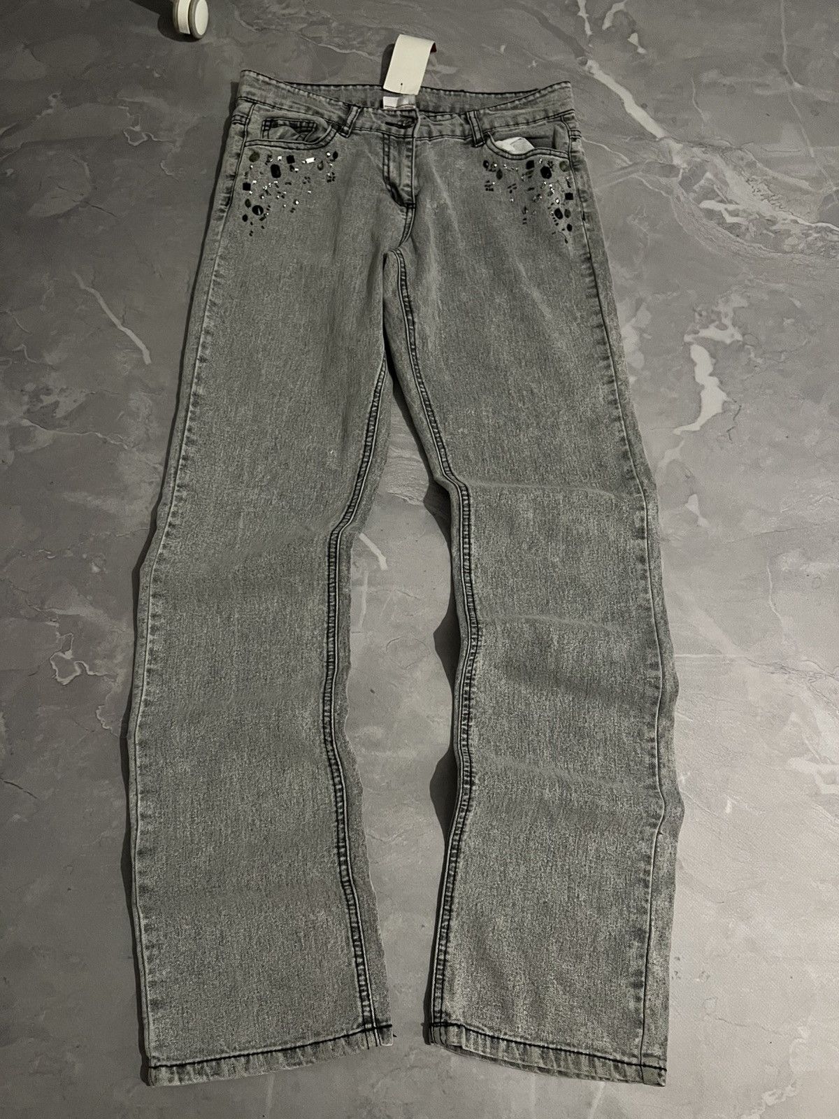Japanese Brand Number Nine Style Skinny / Japanese Vibe / With Glitter Y2K Size US 30 / EU 46 - 1 Thumbnail