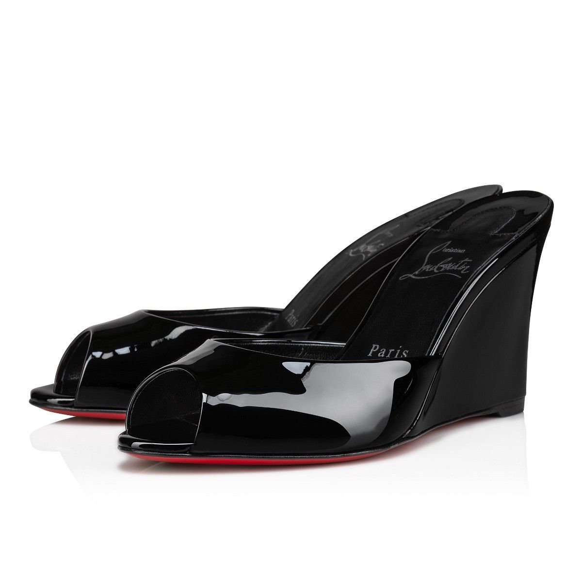 Christian Louboutin o1s1wg110924 Me Dolly Zeppa Heeled in Black Size US 9 / IT 39 - 2 Thumbnail