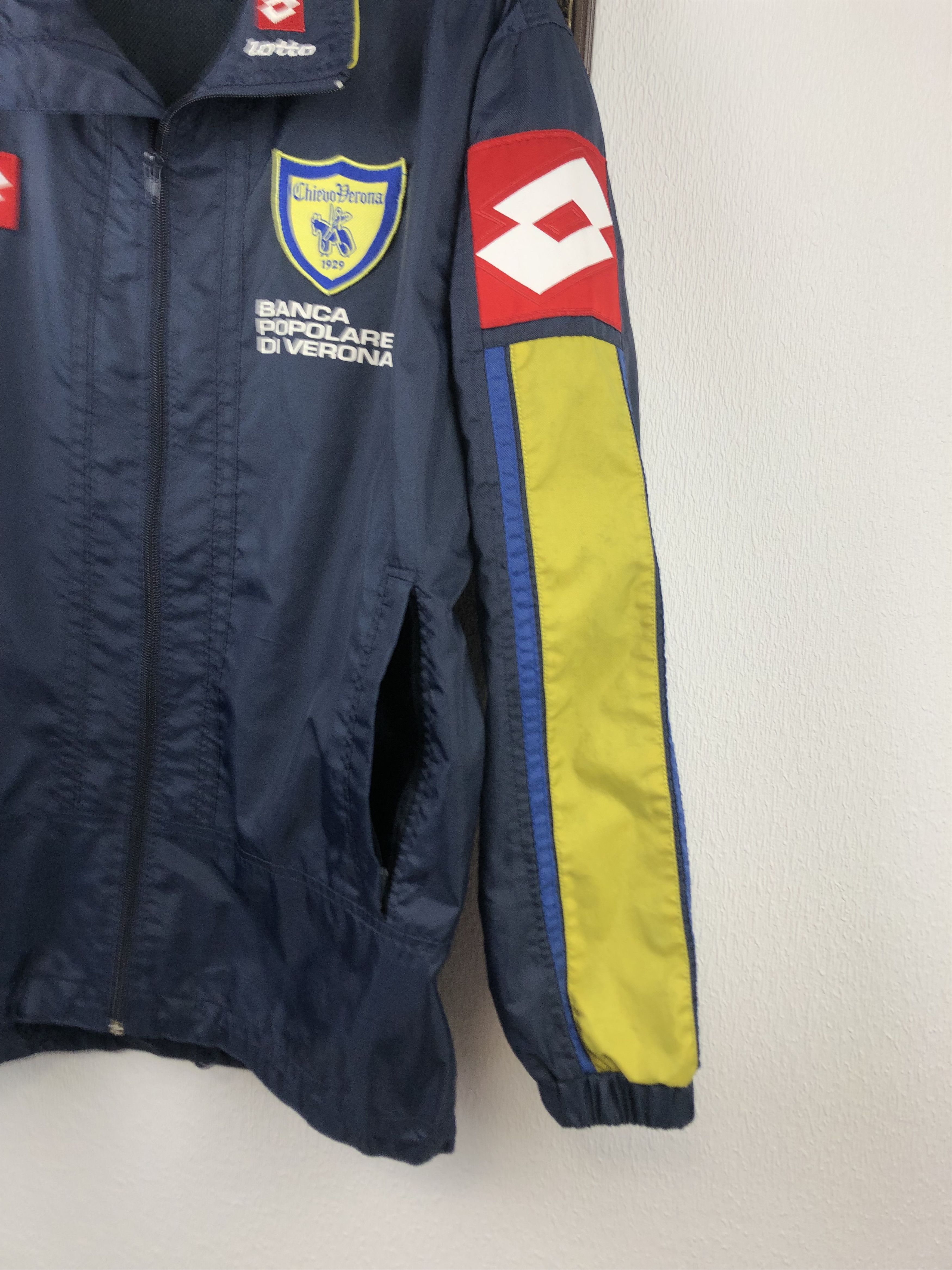 Vintage Vintage Lotto Chievo Verona Jacket Football Soccer Track Top Size US S / EU 44-46 / 1 - 10 Thumbnail