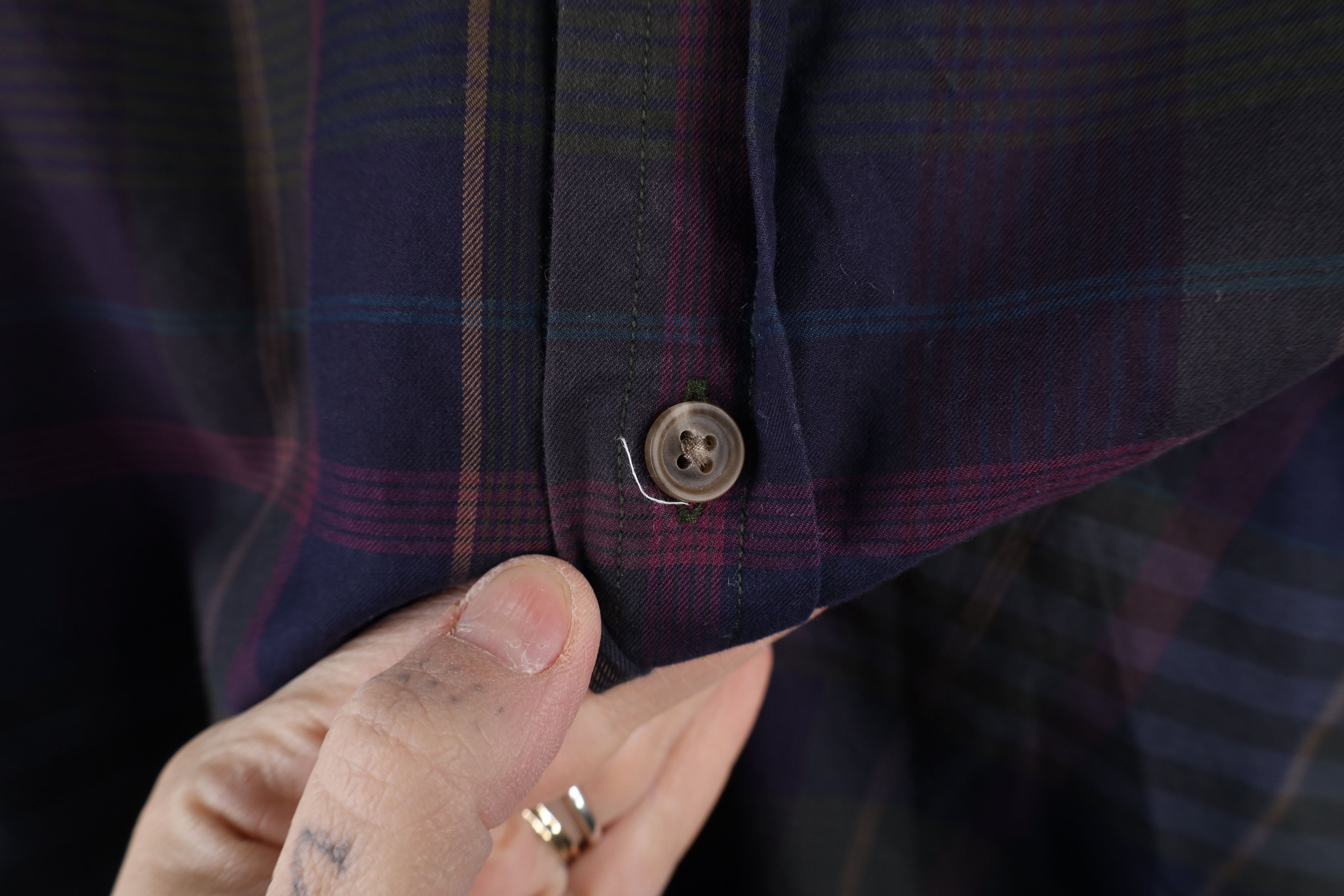 Ralph Lauren × Vintage Ralph Lauren RL Twill Collared Button Shirt Rainbow Plaid Size US XL / EU 56 / 4 - 4 Thumbnail