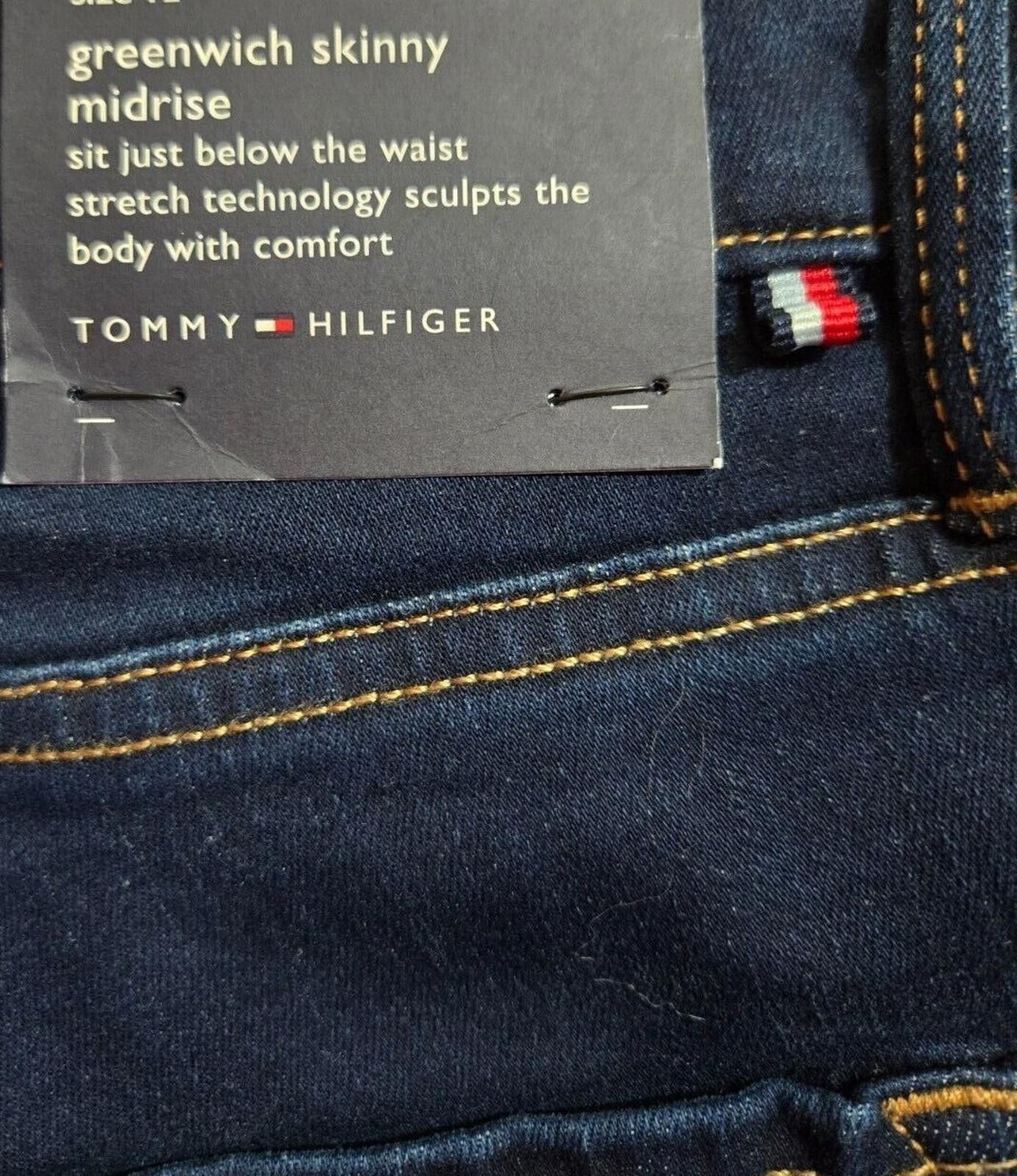 Tommy Hilfiger Women's Tommy Hilfiger Denim Skinny Midrise Stretch NWT 12 Size 34" / US 12 / IT 48 - 5 Thumbnail