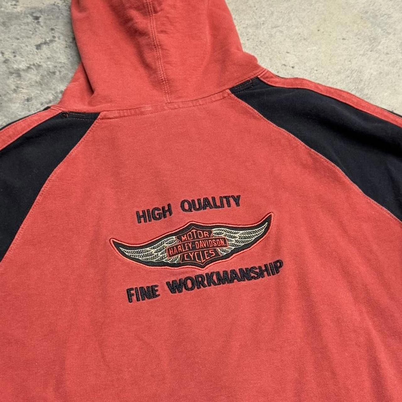 Harley Davidson × Vintage Vintage Y2K Harley Davidson Zip Up Hoodie Size US S / EU 44-46 / 1 - 5 Thumbnail