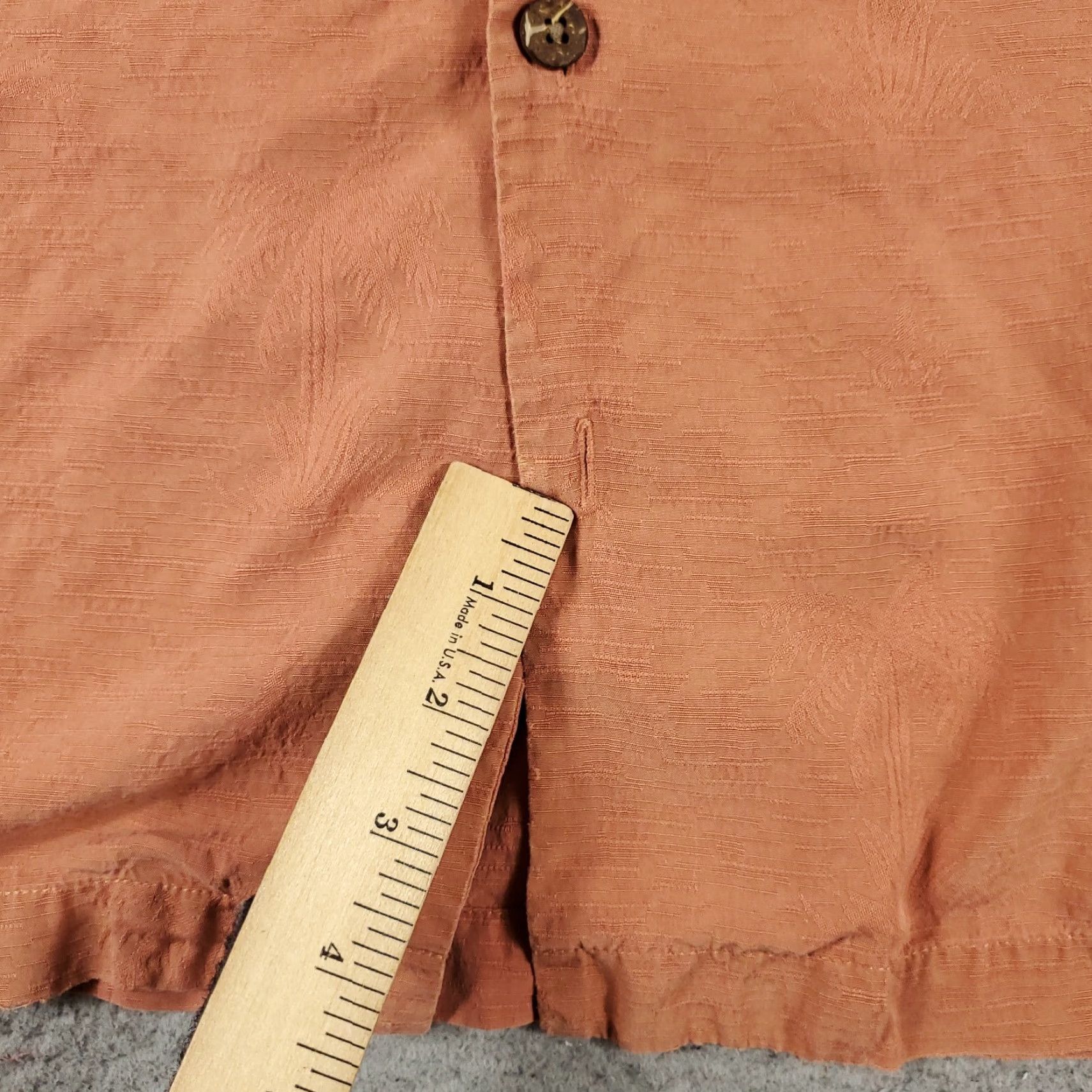 Tommy Bahama Tommy Bahama Shirt Mens Large Orange Hawaiian Button Up Short Sleeve Shirt Size US L / EU 52-54 / 3 - 3 Thumbnail