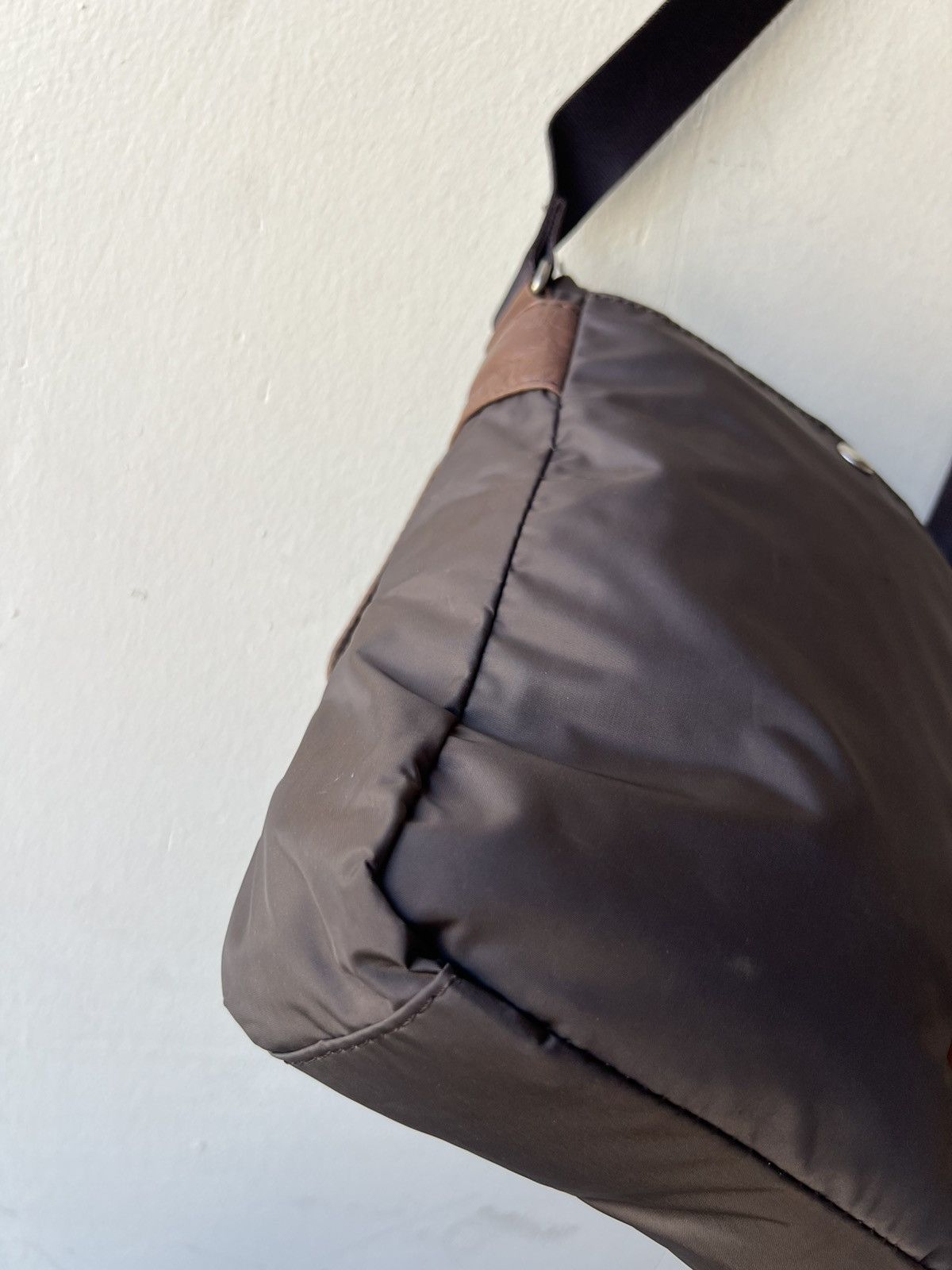 Yohji Yamamoto Vintage 2000 Yohji Yamamoto Y’saccs Hybrid Leather Sling Bag Size ONE SIZE - 23 Thumbnail