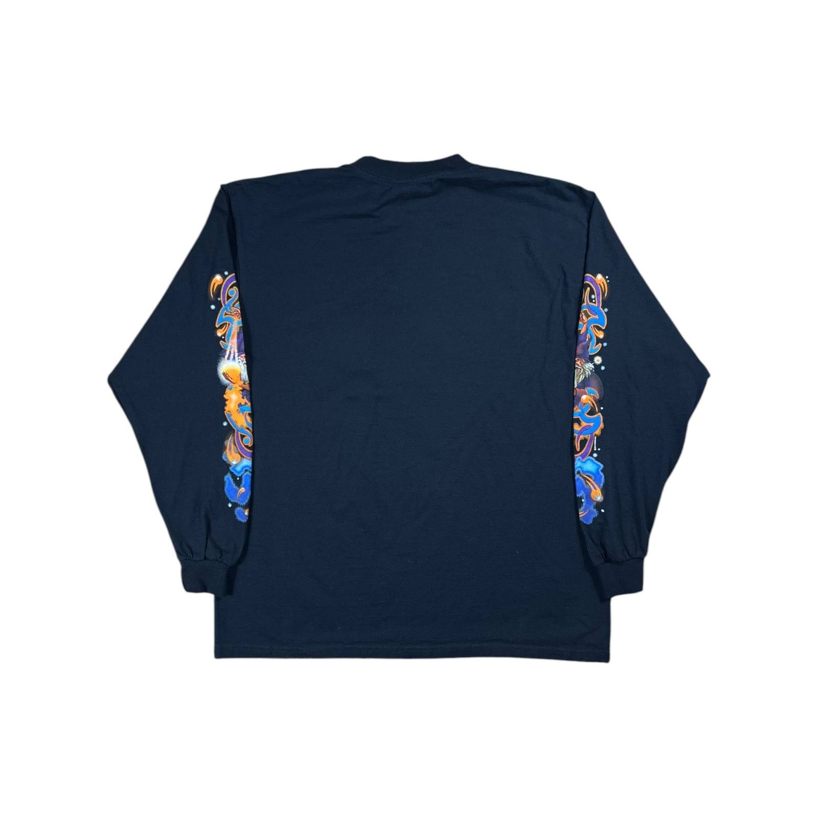 Delta × Vintage Vintage 2001 The Wizard faded long sleeve print shirt (L) Size US L / EU 52-54 / 3 - 6 Thumbnail