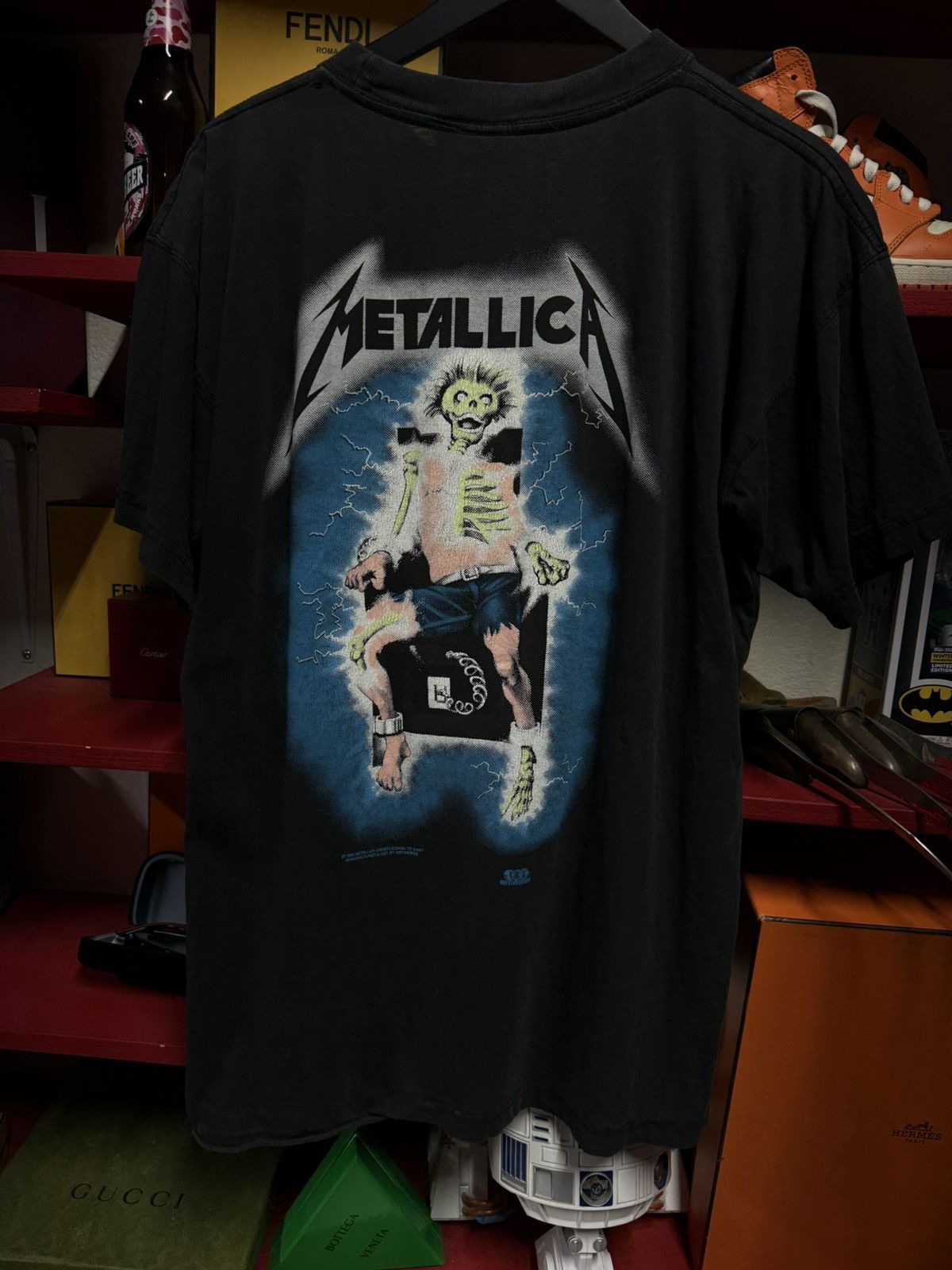 Vintage Vintage 1994 Metallica Ride The Lightning Band T-Shirt Large Size US L / EU 52-54 / 3 - 2 Thumbnail