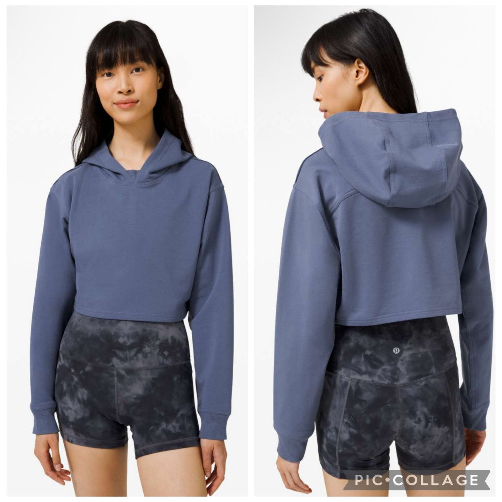 Lululemon Lululemon Ultra Cropped Hoodie Blue Gray Size 4 Crispy Tag Size S / US 4 / IT 40 - 1 Thumbnail