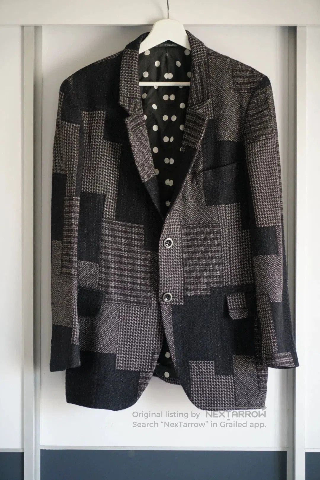 Yohji Yamamoto yohji yamamoto patchwork wool blazer. Size US S / EU 44-46 / 1 - 1 Thumbnail