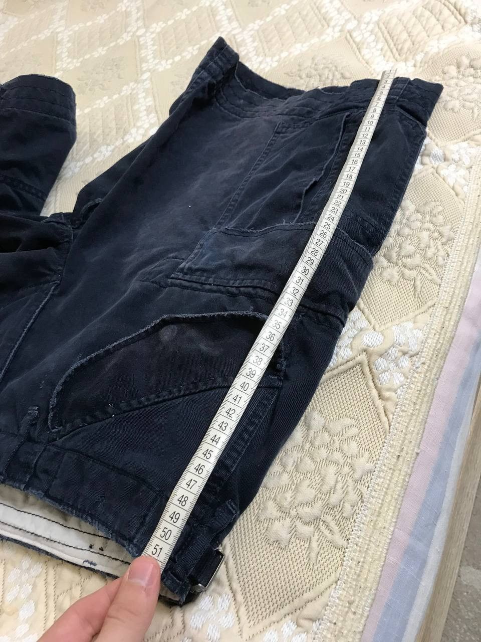 Polo Ralph Lauren 🔥 Polo Ralph Lauren Cargo Shorts Vintage Faded Pockets Y2K Size US 32 / EU 48 - 10 Thumbnail