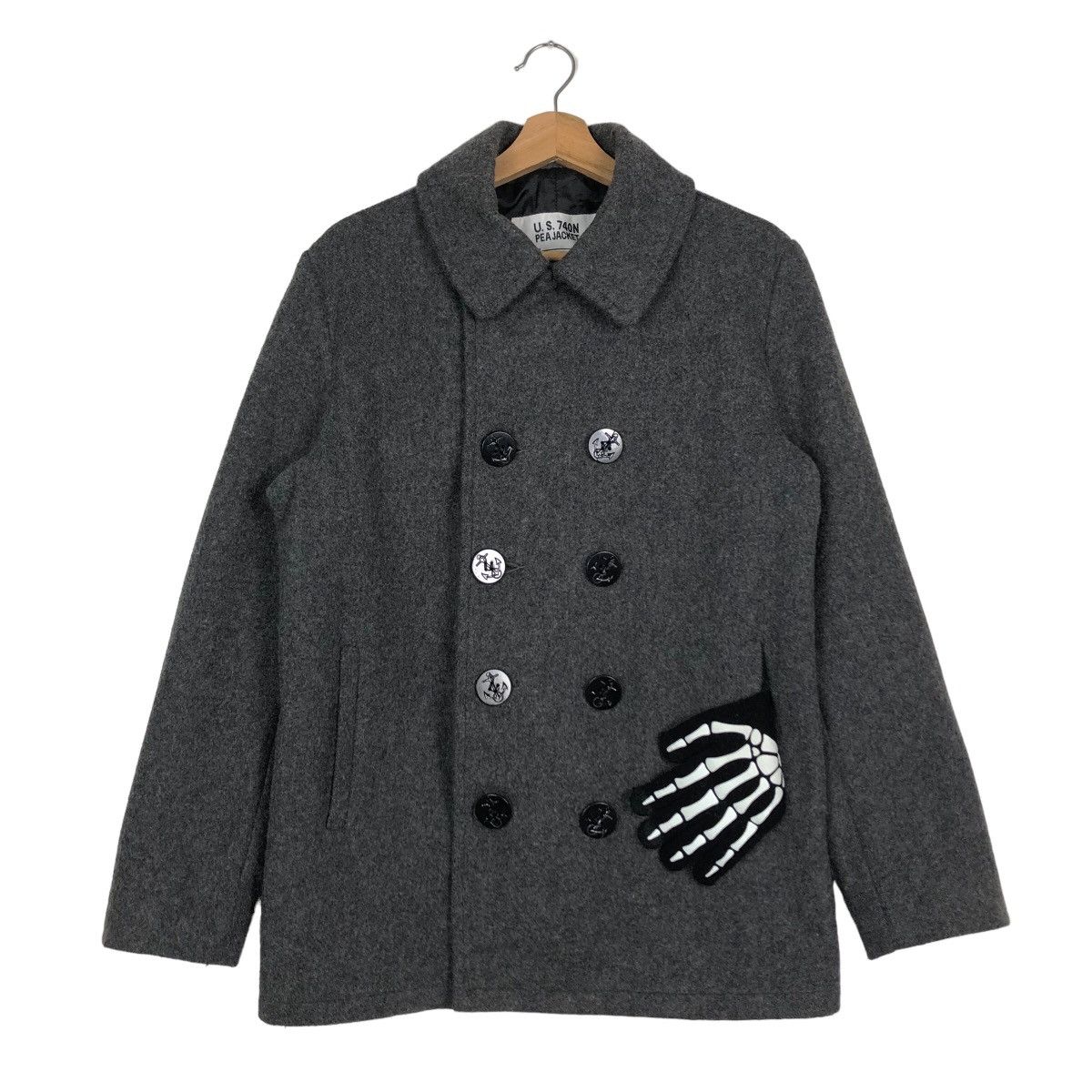 Schott 🔥Double Collar U.S.740N Pea Jacket Schott Made in USA Size US S / EU 44-46 / 1 - 2 Thumbnail