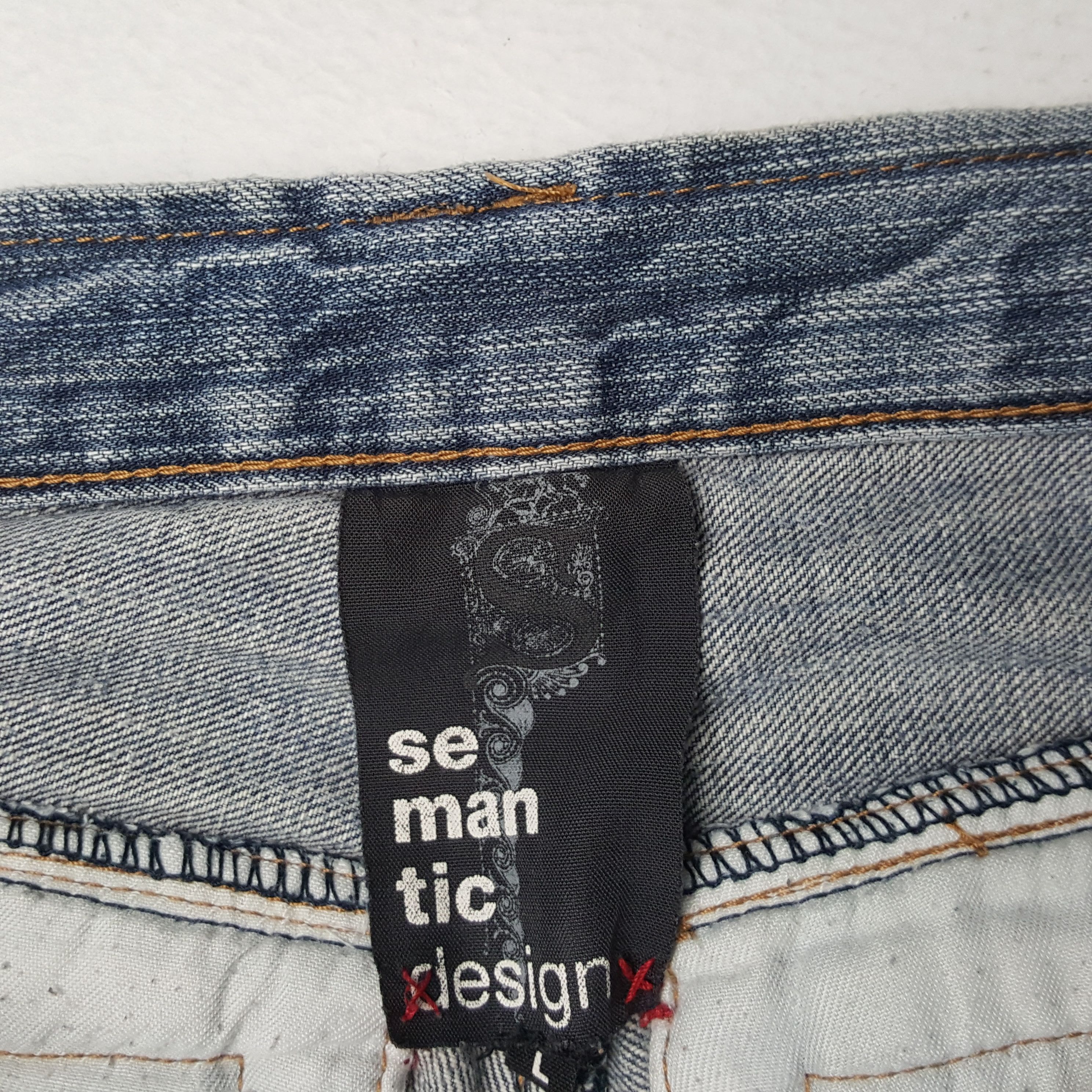 semanticdesign SEMANTIC DESIGN Rare Design Fashion Rock Punk Style Jeans Size 32" / US 10 / IT 46 - 14 Thumbnail