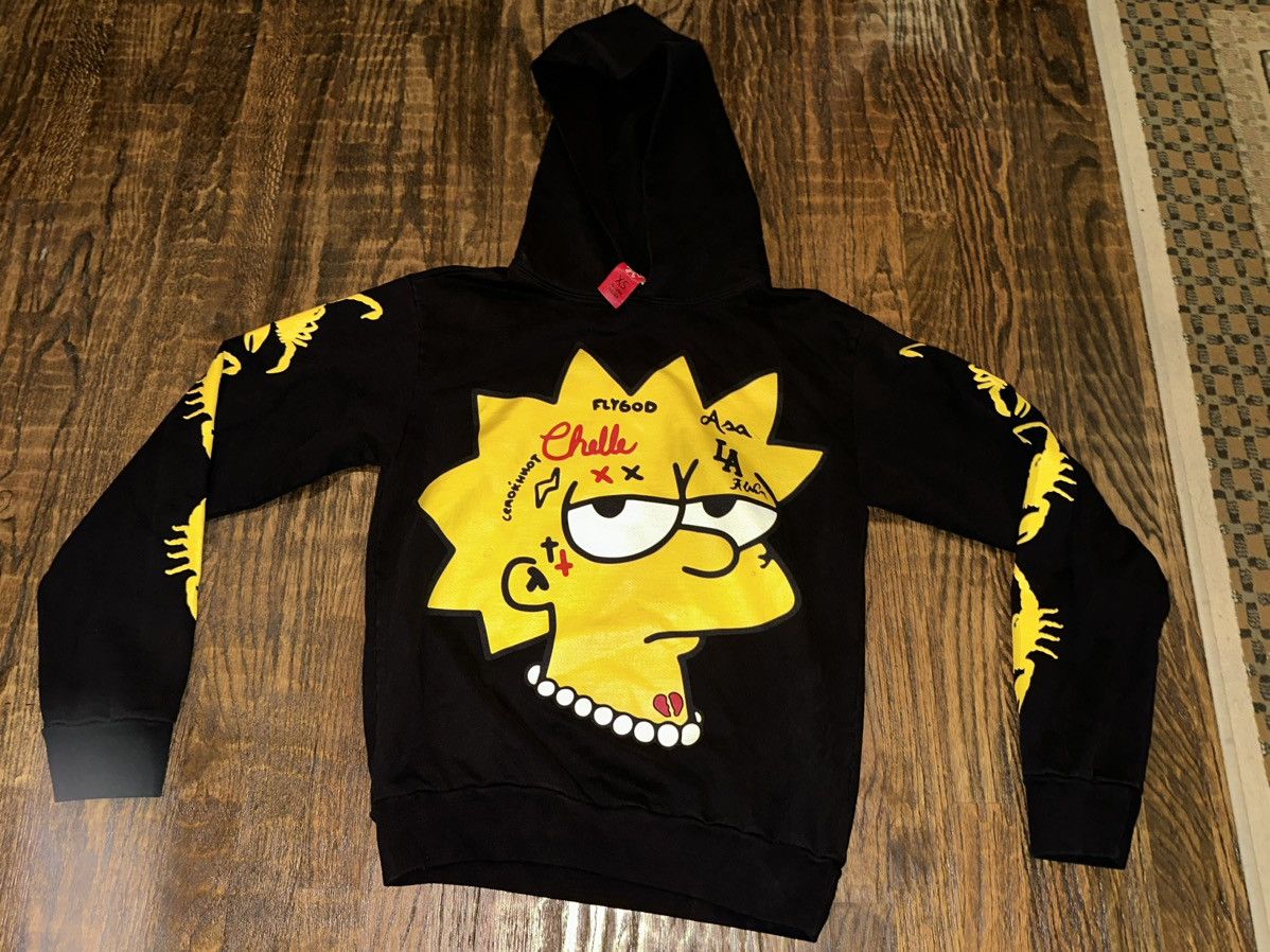 Streetwear Westside Gunn X Fashion Rebels Lisa Simpsons Hoodie | Grailed